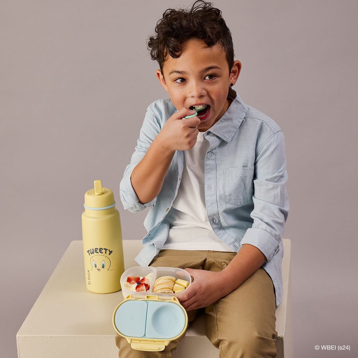 【New】フリップトップボトル 1L(ステンレス製水筒)/Warner Bros. Insulated Flip Top Bottle 1L - Looney Tunes by b.box