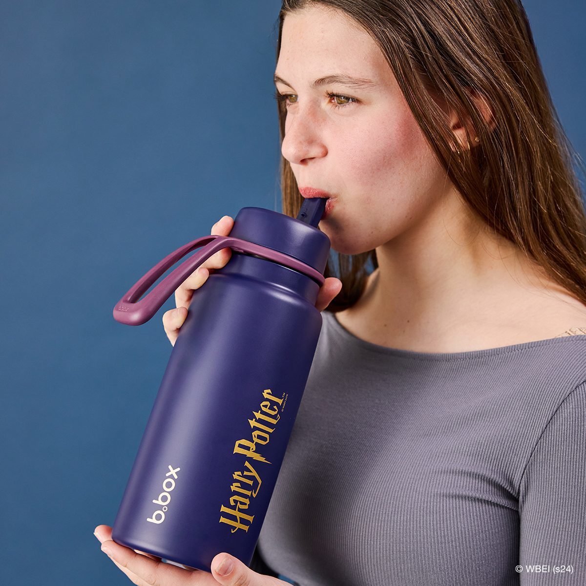 【New】ワーナー・ブラザースフリップトップボトル 1L(ステンレス製水筒)/Warner Bros. Insulated Flip Top Bottle 1L - Harry Potter by b.box