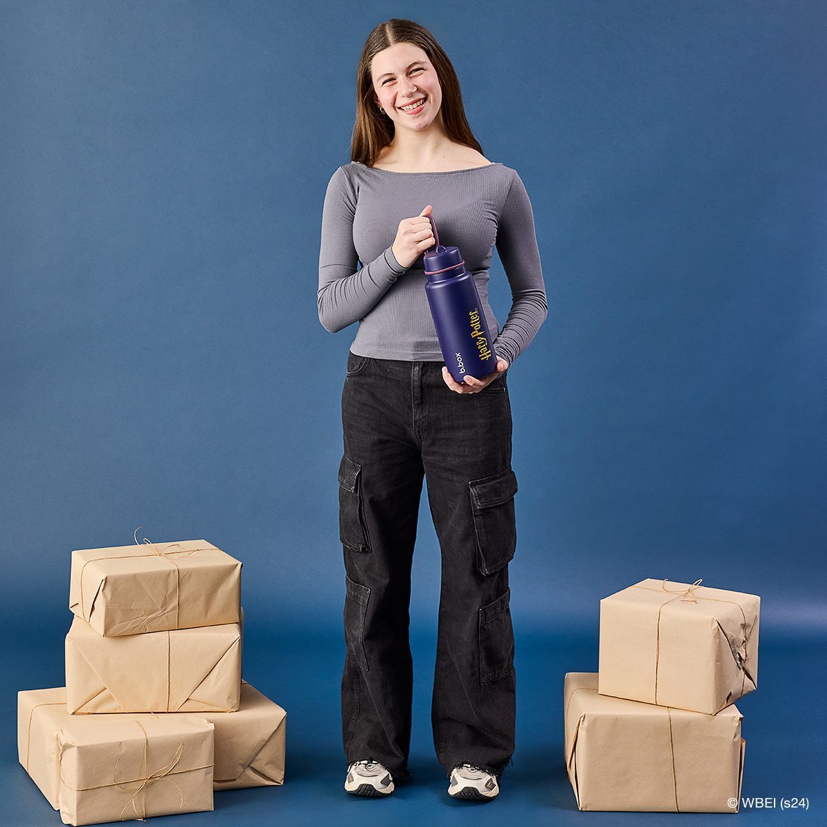 【New】ワーナー・ブラザースフリップトップボトル 1L(ステンレス製水筒)/Warner Bros. Insulated Flip Top Bottle 1L - Harry Potter by b.box