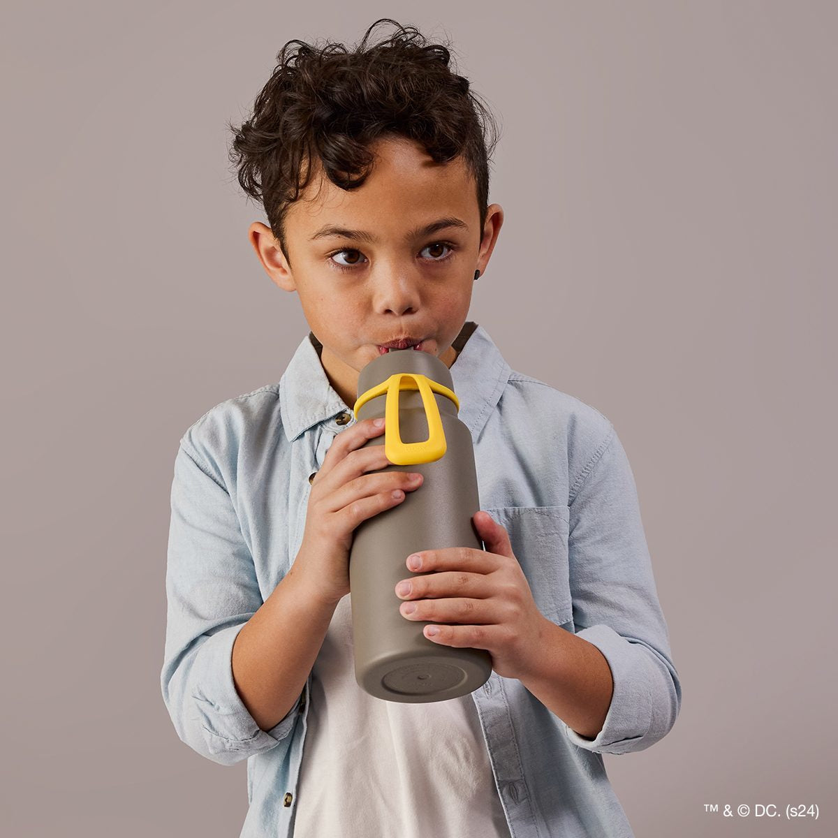 【New】ワーナー・ブラザースフリップトップボトル 1L(ステンレス製水筒)/Warner Bros. Insulated Flip Top Bottle 1L - Batman by b.box