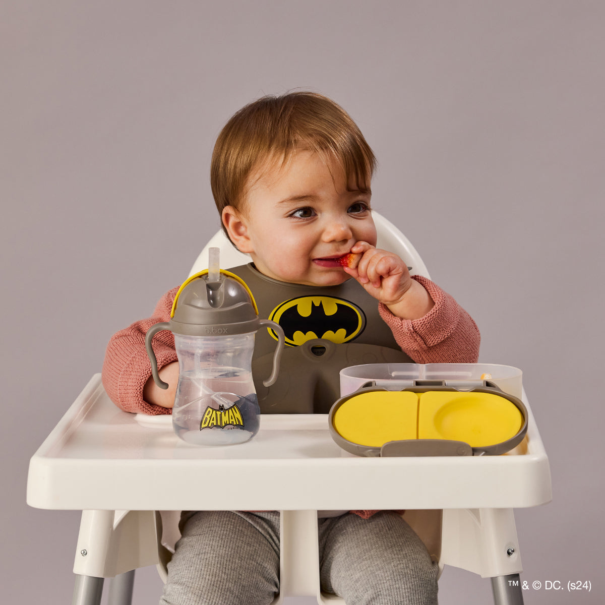 【New】ワーナー・ブラザースシリコンビブ/Warner Bros. Silicone Bib - Batman by b.box