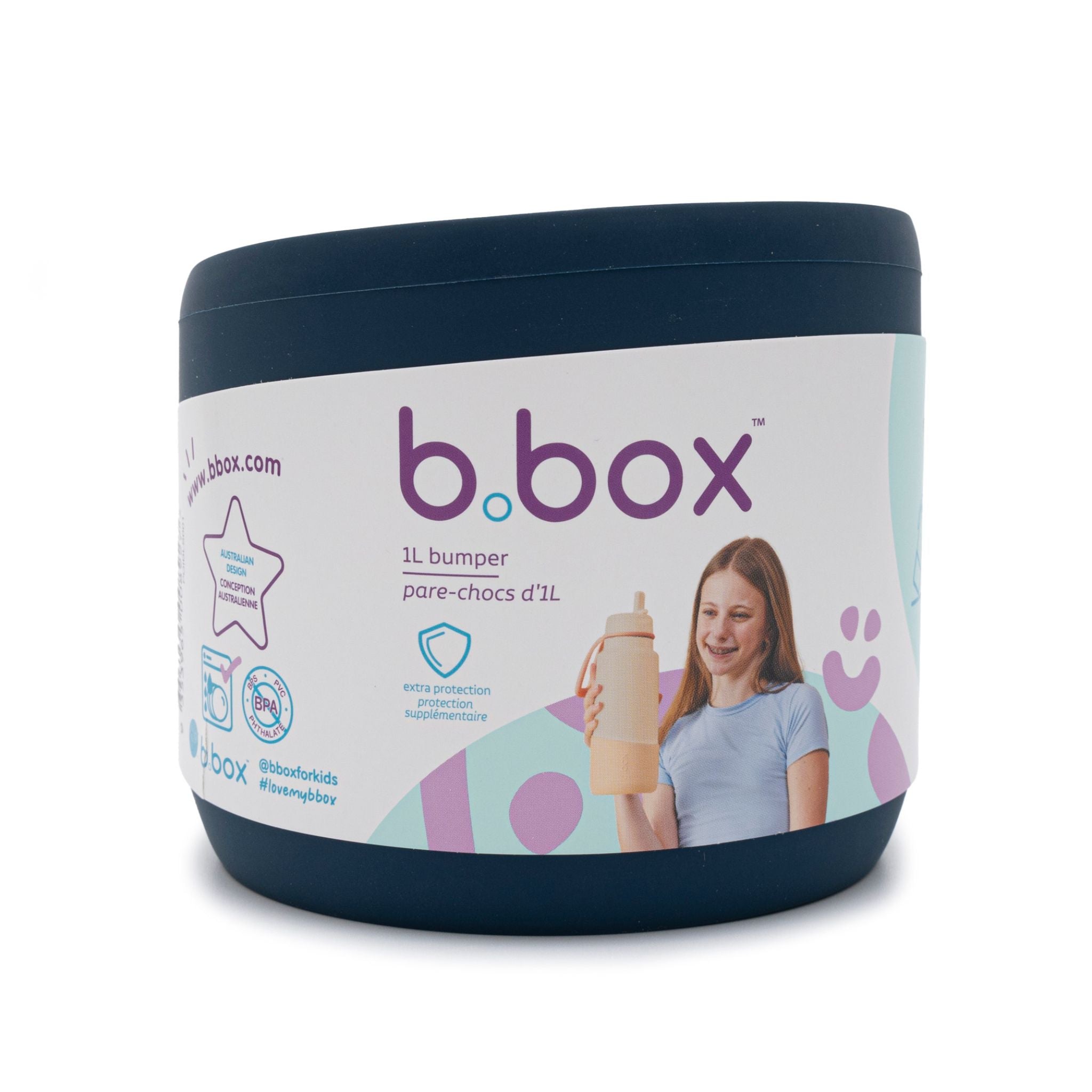 1Lフリップトップボトル用バンパー/1L Bumper - midnight