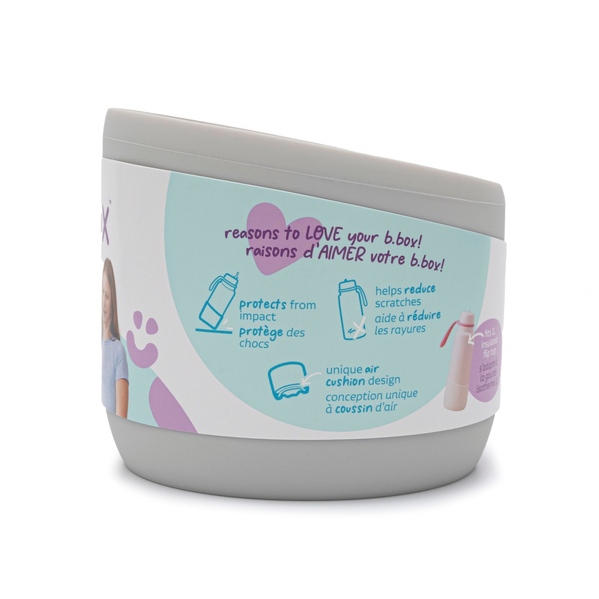 1Lフリップトップボトル用バンパー/1L Bumper - shadow