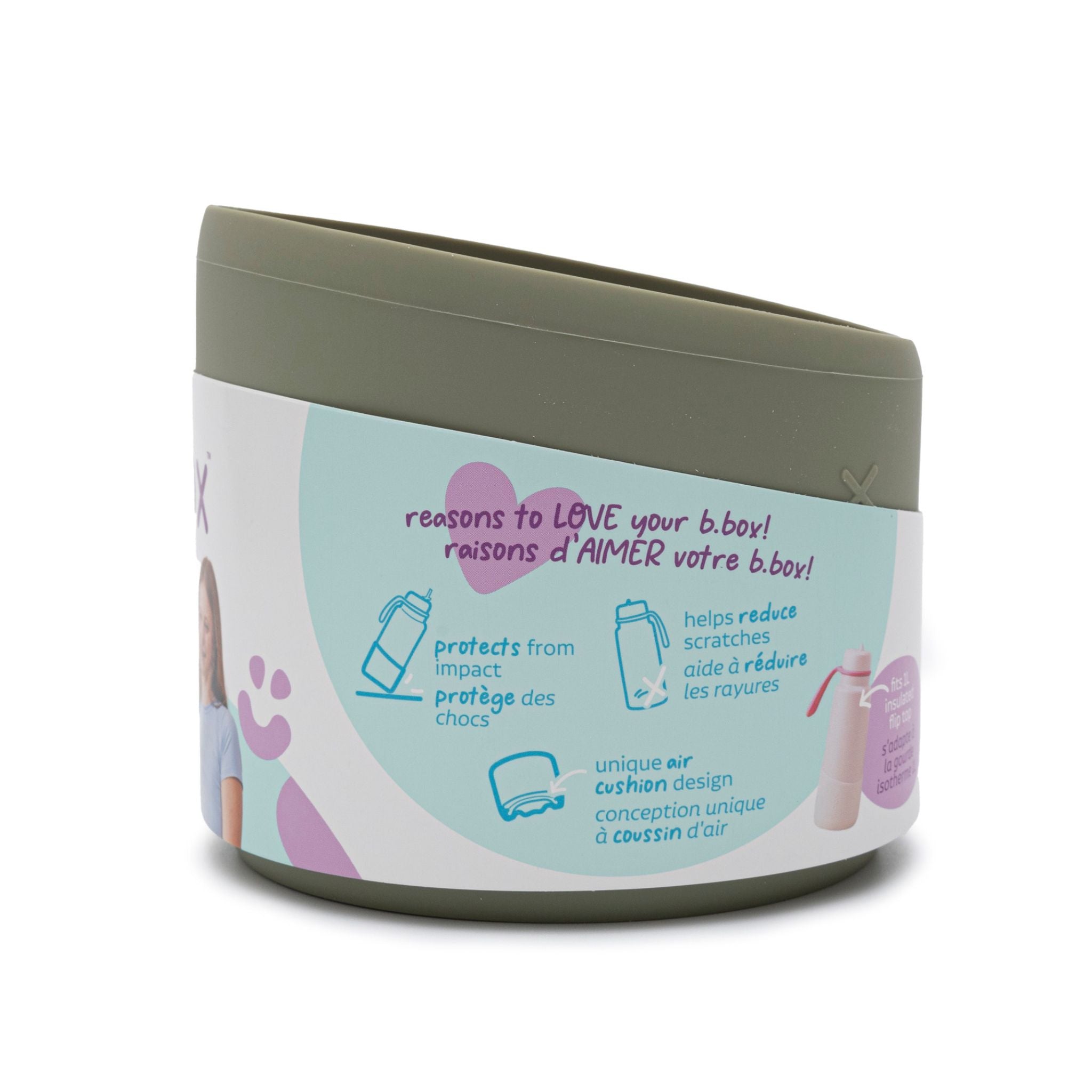 1Lフリップトップボトル用バンパー/1L Bumper - olive