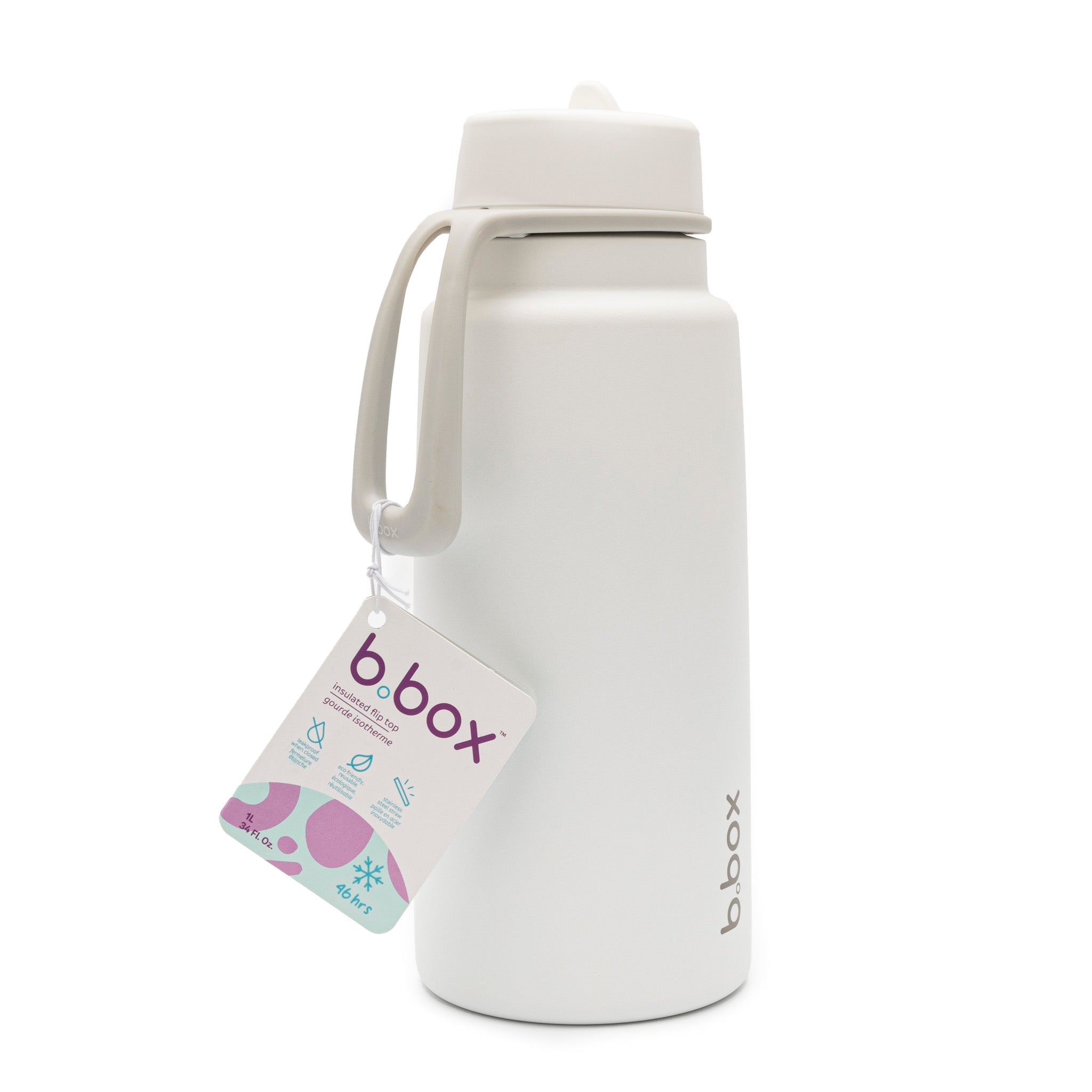 フリップトップボトル 1L(ステンレス製水筒)/Insulated Flip Top Bottle 1L - white out