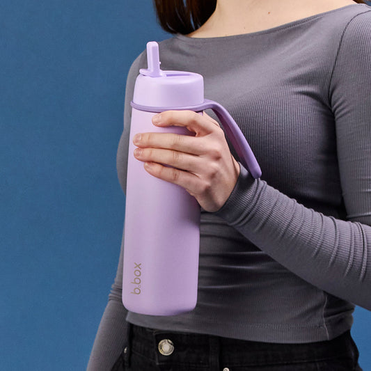 フリップトップボトル690ml(ステンレス製水筒)/ Insulated Flip Top Bottle 690ml - lilac love
