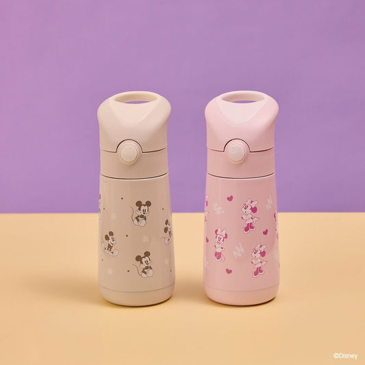 【New】ディズニー ステンレスドリンクボトル 350ml(ステンレス製水筒)/Disney Insulated drink bottle 350ml - Minnie Soft