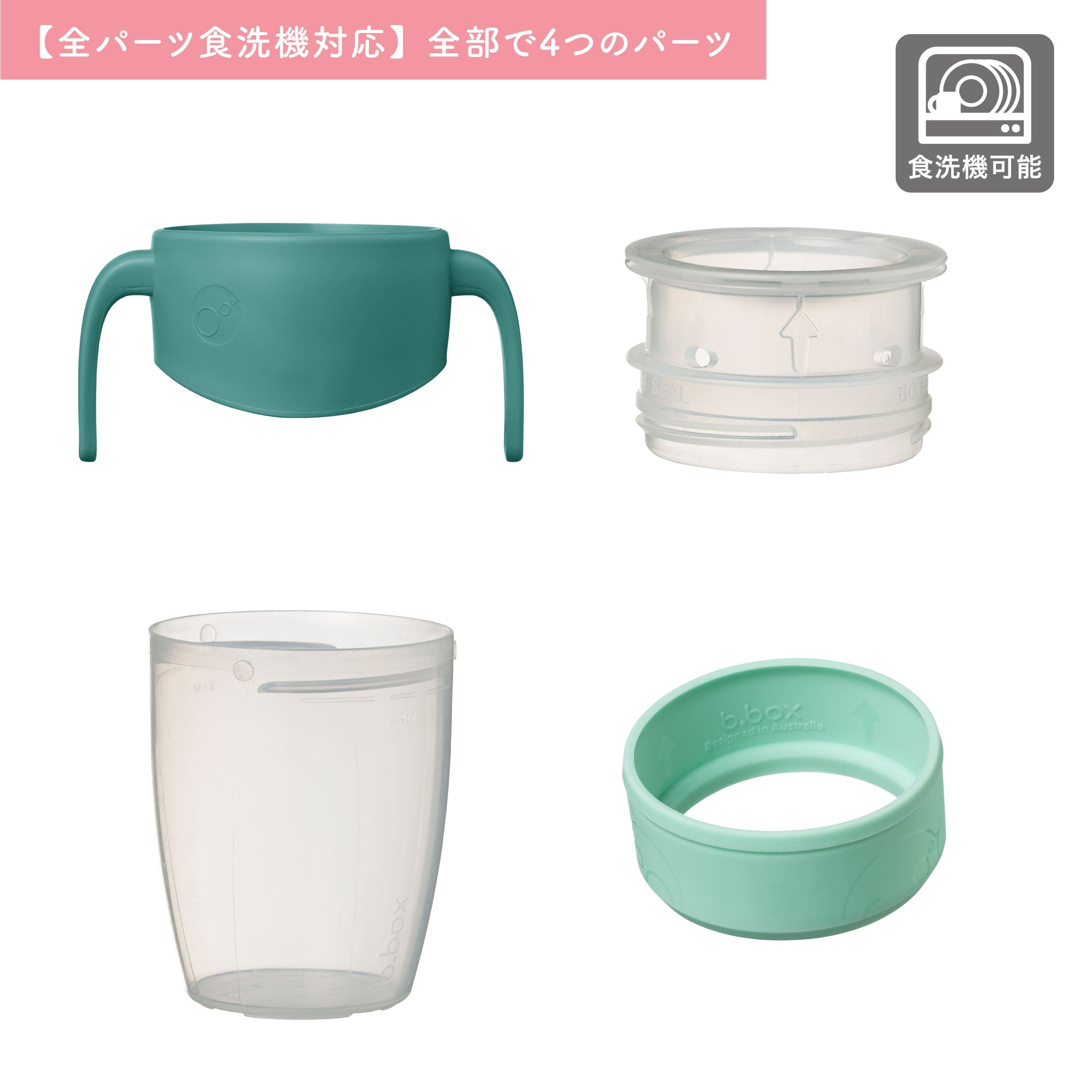 360カップ(コップ飲み練習用アイテム)/360 cup - emerald forest