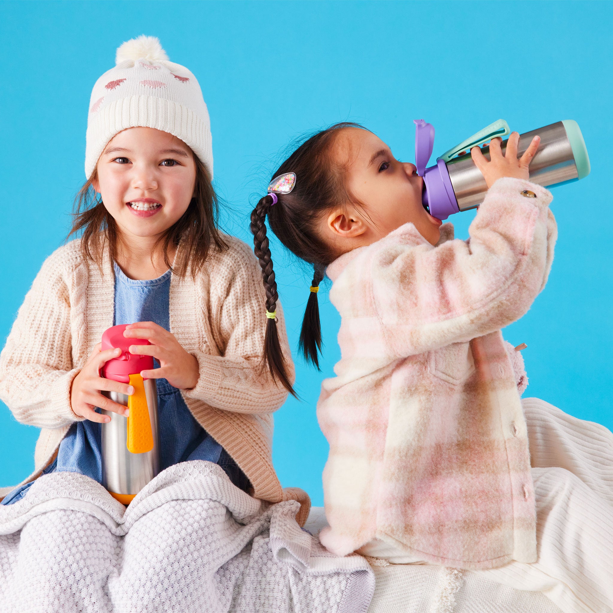 ステンレススポーツスパウトボトル 500ml(ステンレス製水筒)Insulated sport spout bottle 500ml - lilac pop