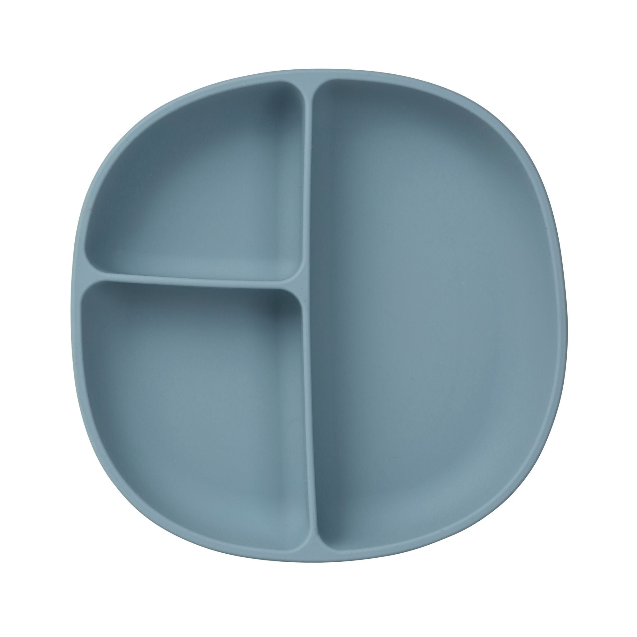 シリコンプレート+リッド(蓋・吸盤付き食器)/Silicone Plate+Lid - ocean