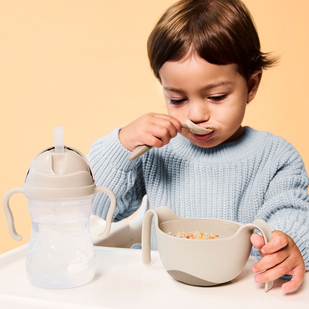 【発売開始前】シップスナックボウル(蓋・取手付きお食事ボウル)/Sip + Snack Bowl - latte