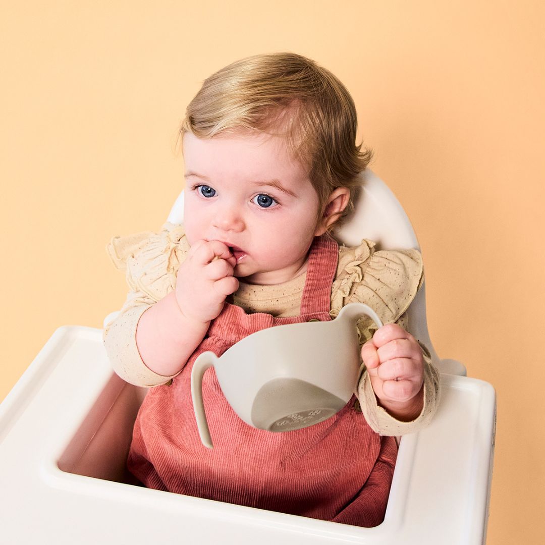 【New】シップスナックボウル(蓋・取手付きお食事ボウル)/Sip + Snack Bowl - latte
