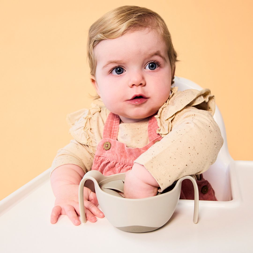 【New】シップスナックボウル(蓋・取手付きお食事ボウル)/Sip + Snack Bowl - latte