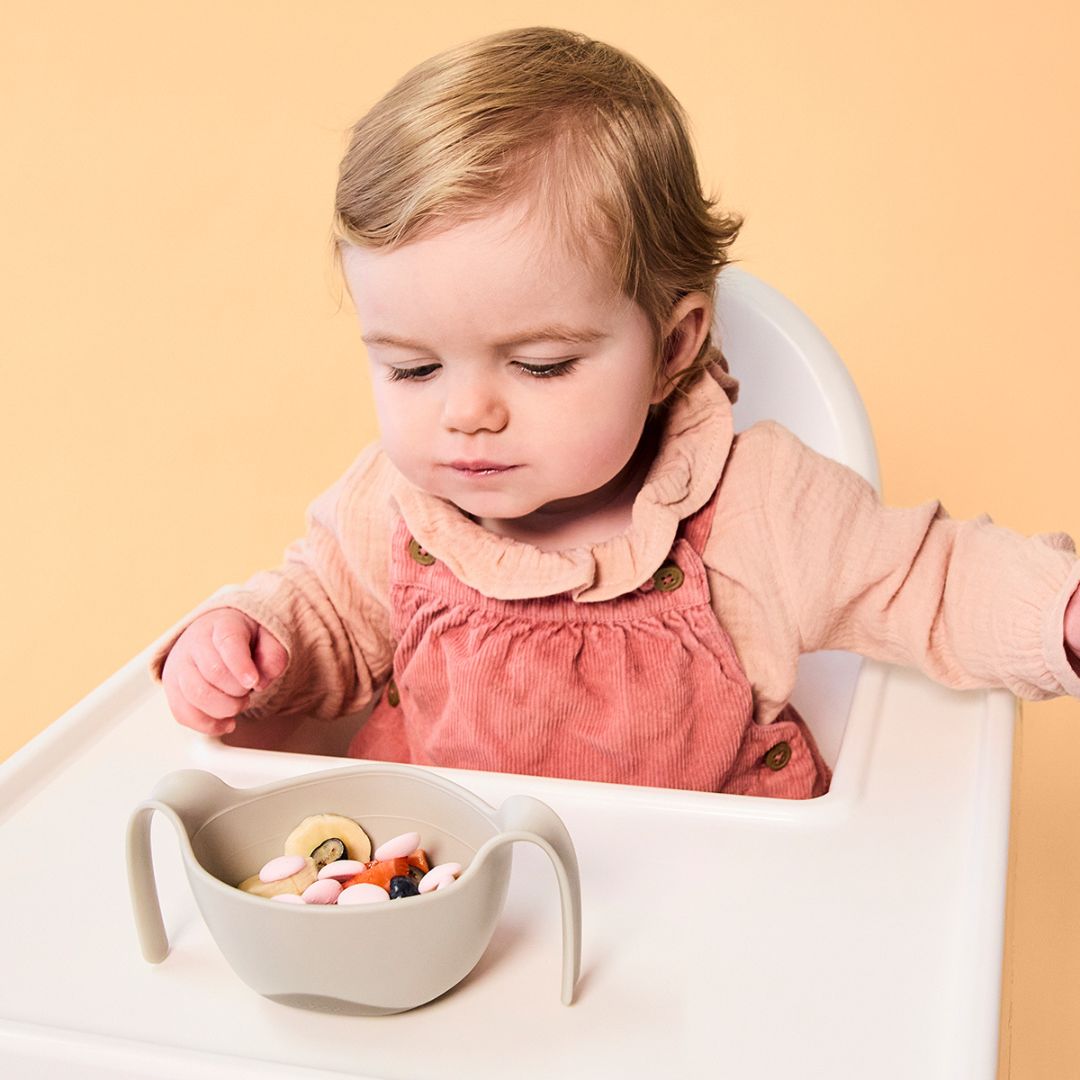 【New】シップスナックボウル(蓋・取手付きお食事ボウル)/Sip + Snack Bowl - latte