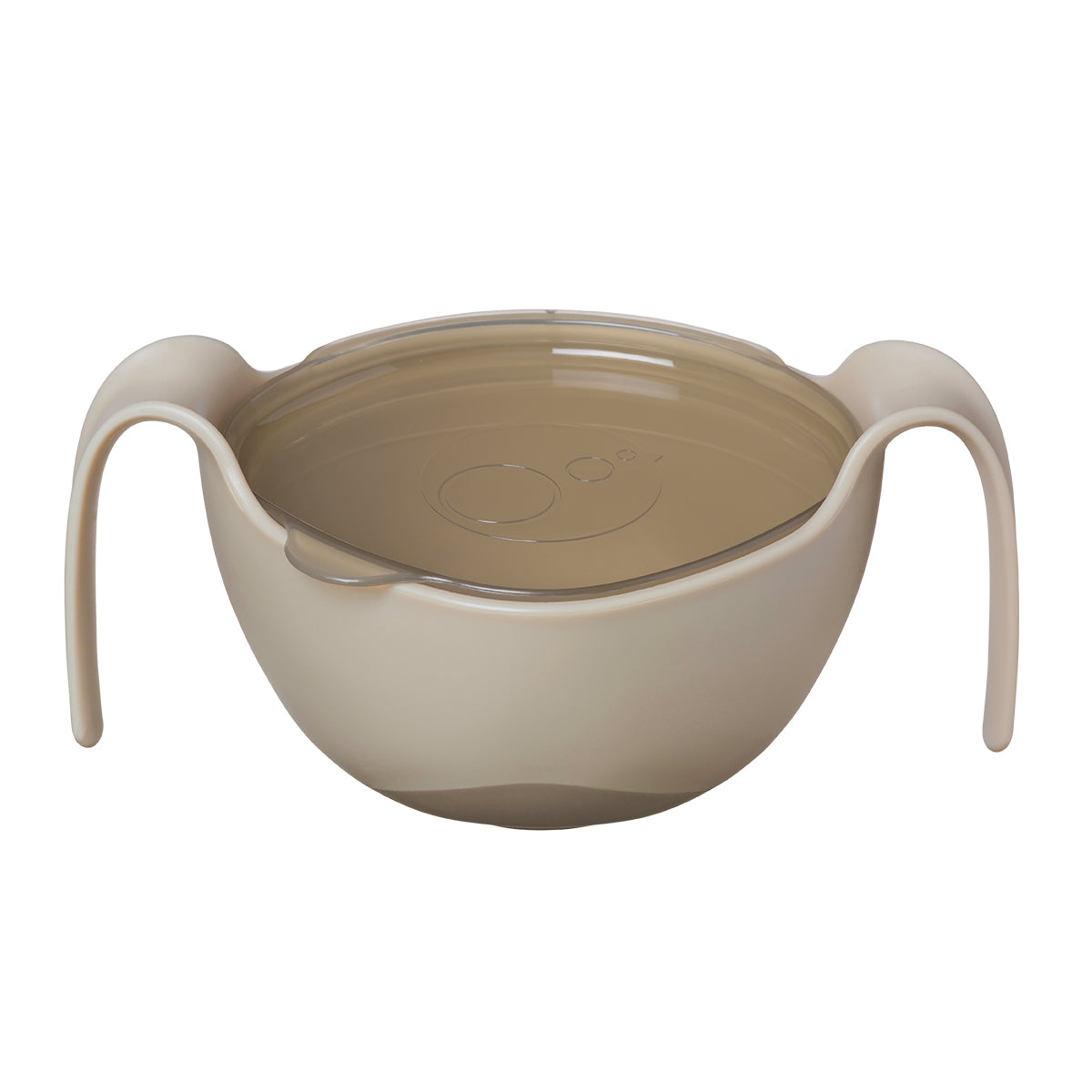 シップスナックボウル(蓋・取手付きお食事ボウル) latte 蓋付き