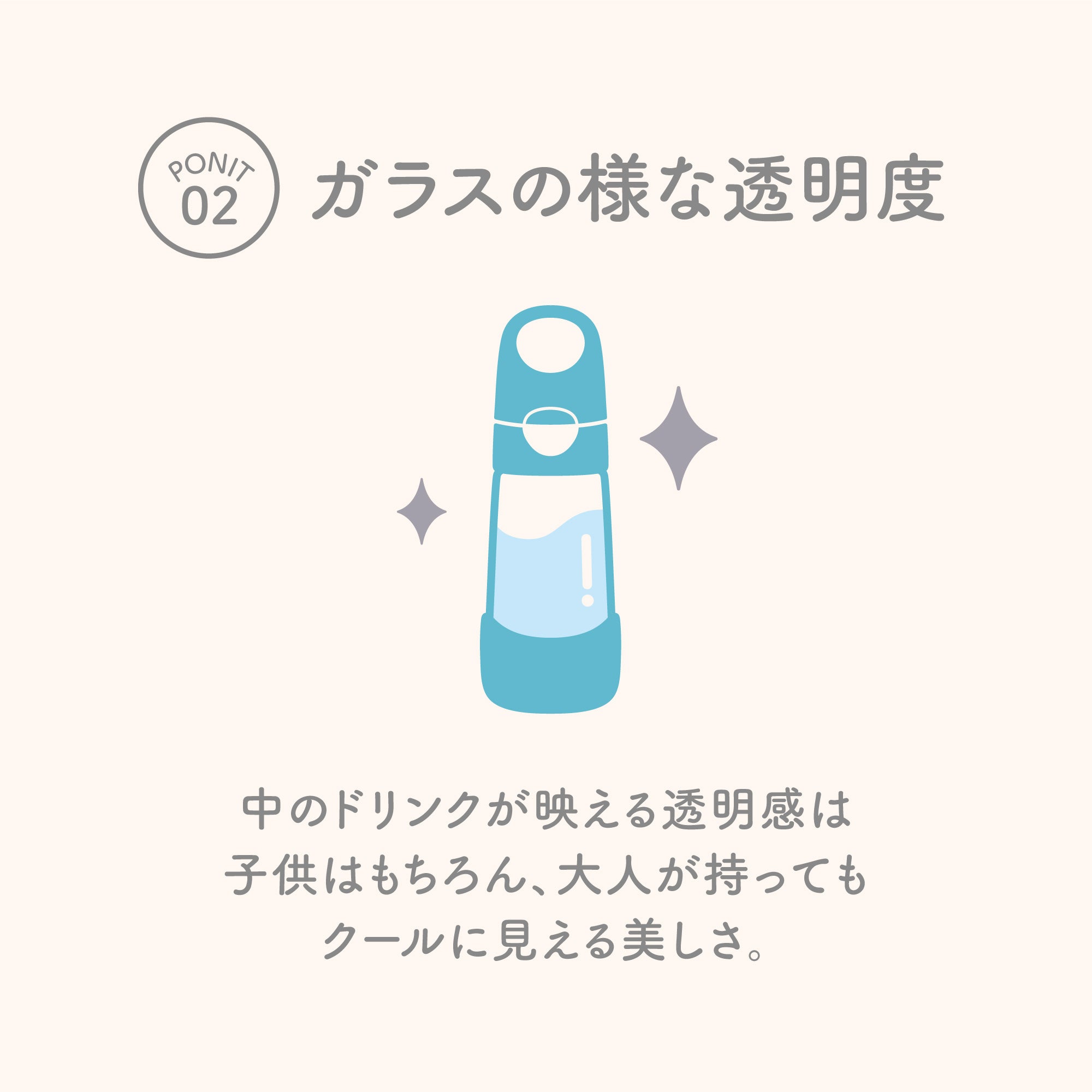 トライタンドリンクボトル 450ml（プラスチック製水筒）/Tritan drink bottle 450ml - indigo rose