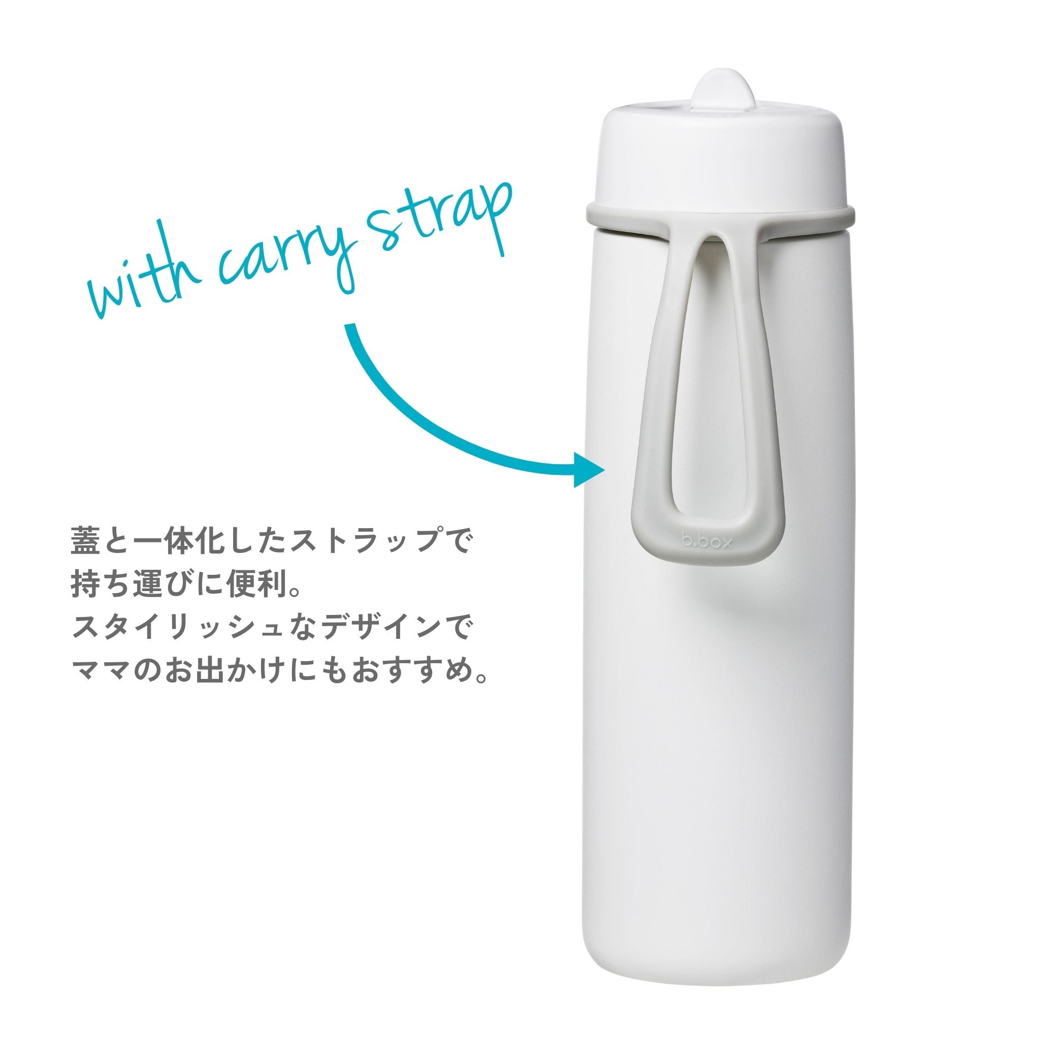 フリップトップボトル690ml(ステンレス製水筒)/ Insulated Flip Top Bottle 690ml - whiteout