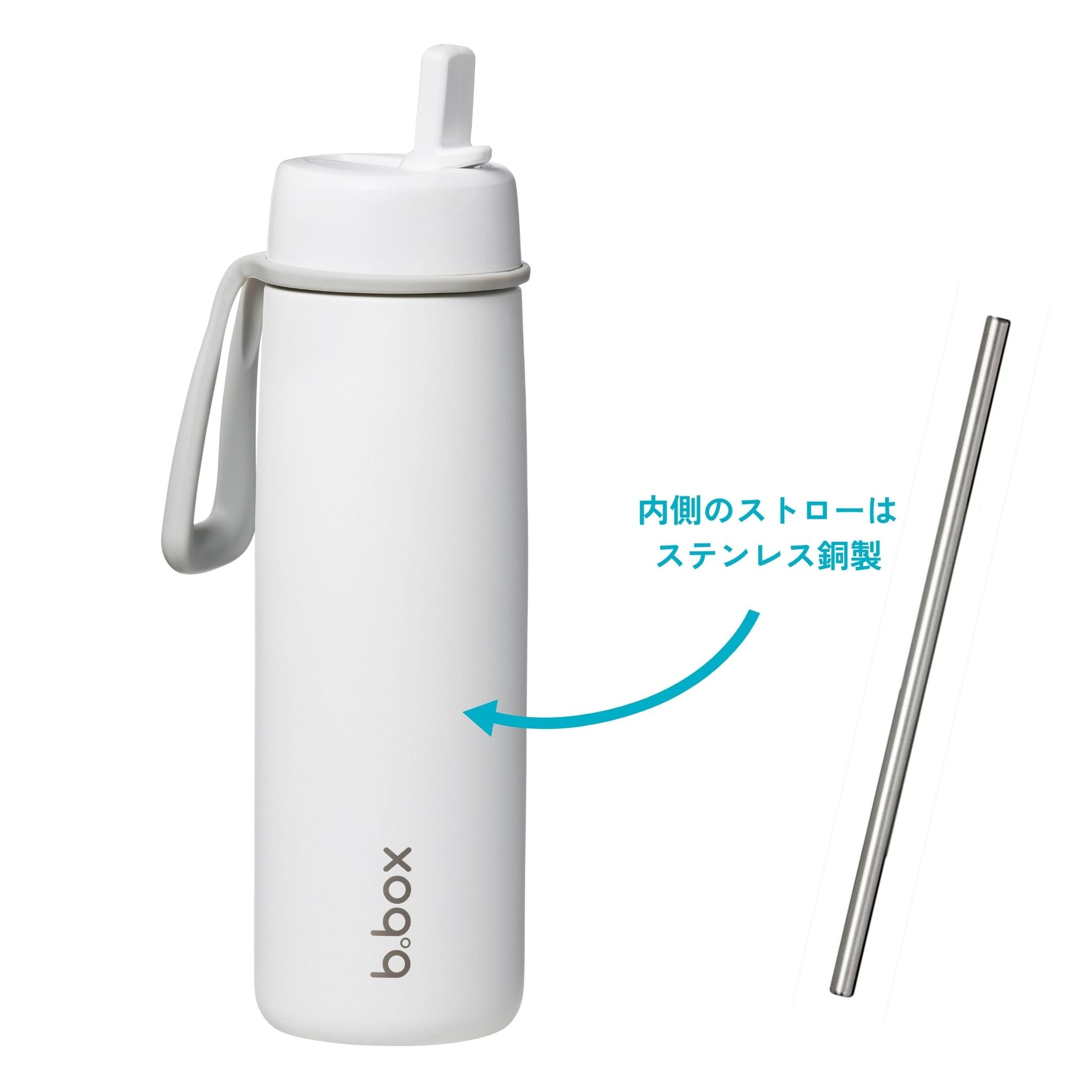 フリップトップボトル690ml(ステンレス製水筒)/ Insulated Flip Top Bottle 690ml - whiteout
