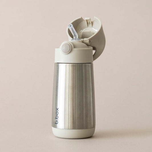 くすみカラーがおしゃれなストロータイプの子供用水筒 b.box