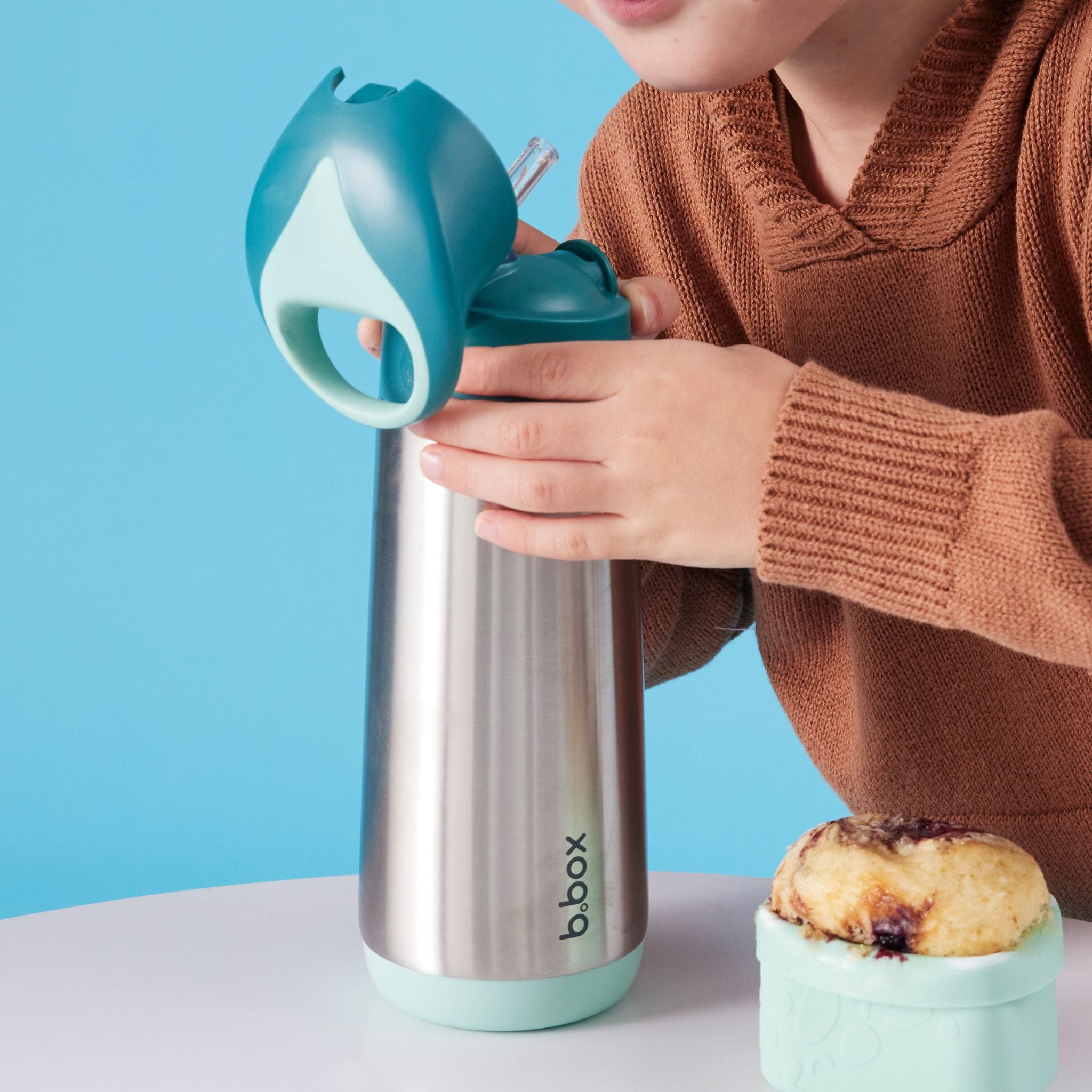 子供用水筒 500mlサイズ グリーンカラー