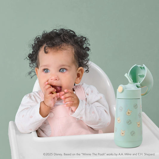 【New】ディズニー ステンレスドリンクボトル 350ml(ステンレス製水筒)/Disney Insulated drink bottle 350ml - Winnie the Pooh