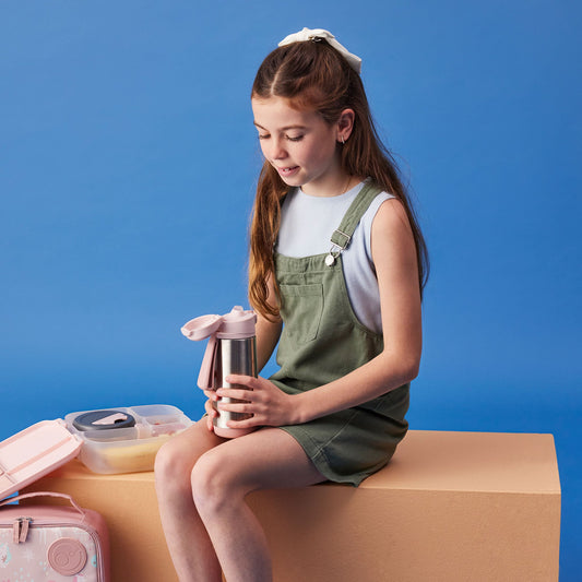 ステンレススポーツスパウトボトル 500ml(ステンレス製水筒)/Insulated sport spout bottle 500ml - blush crush