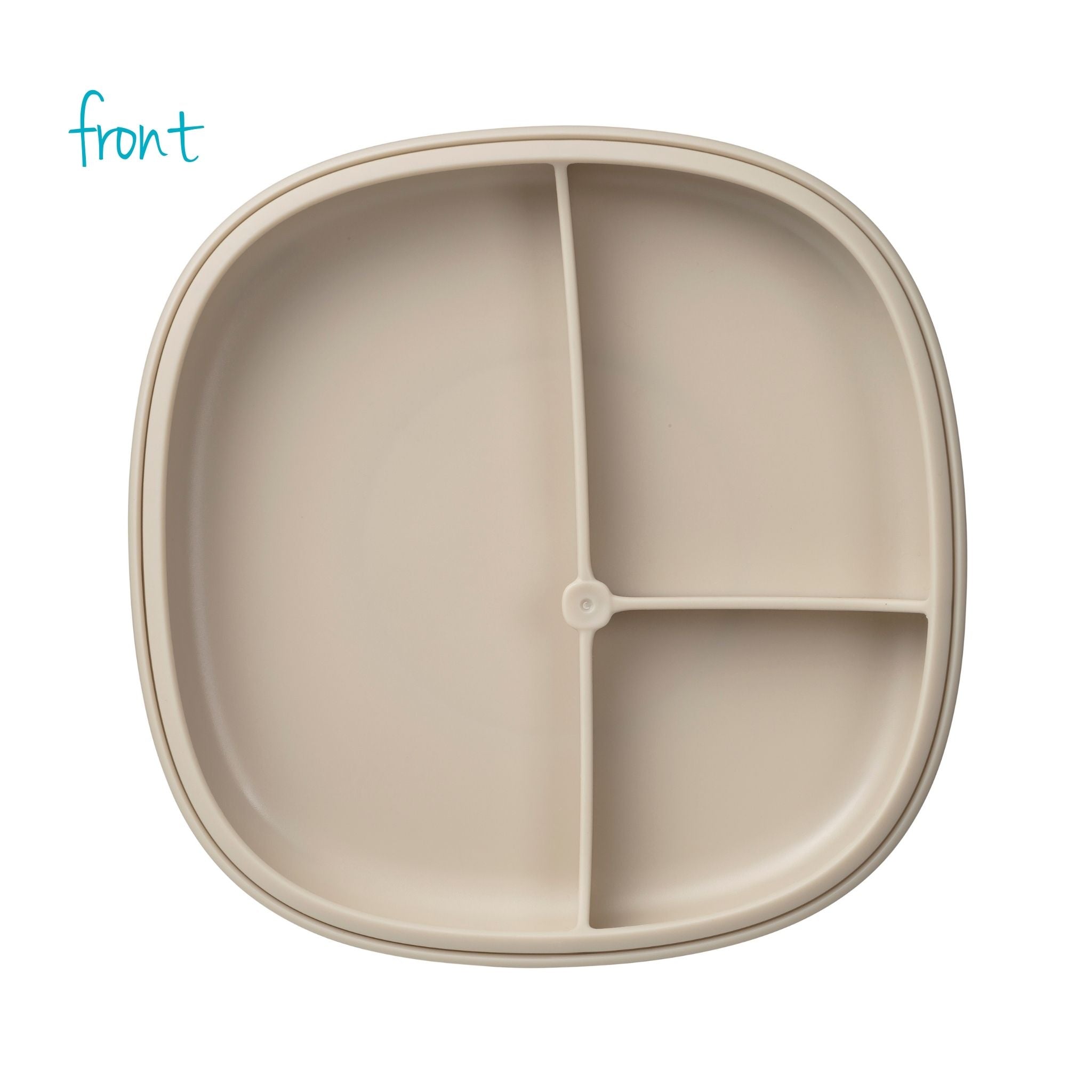 仕切りのとれる吸盤つきお食事プレート latte