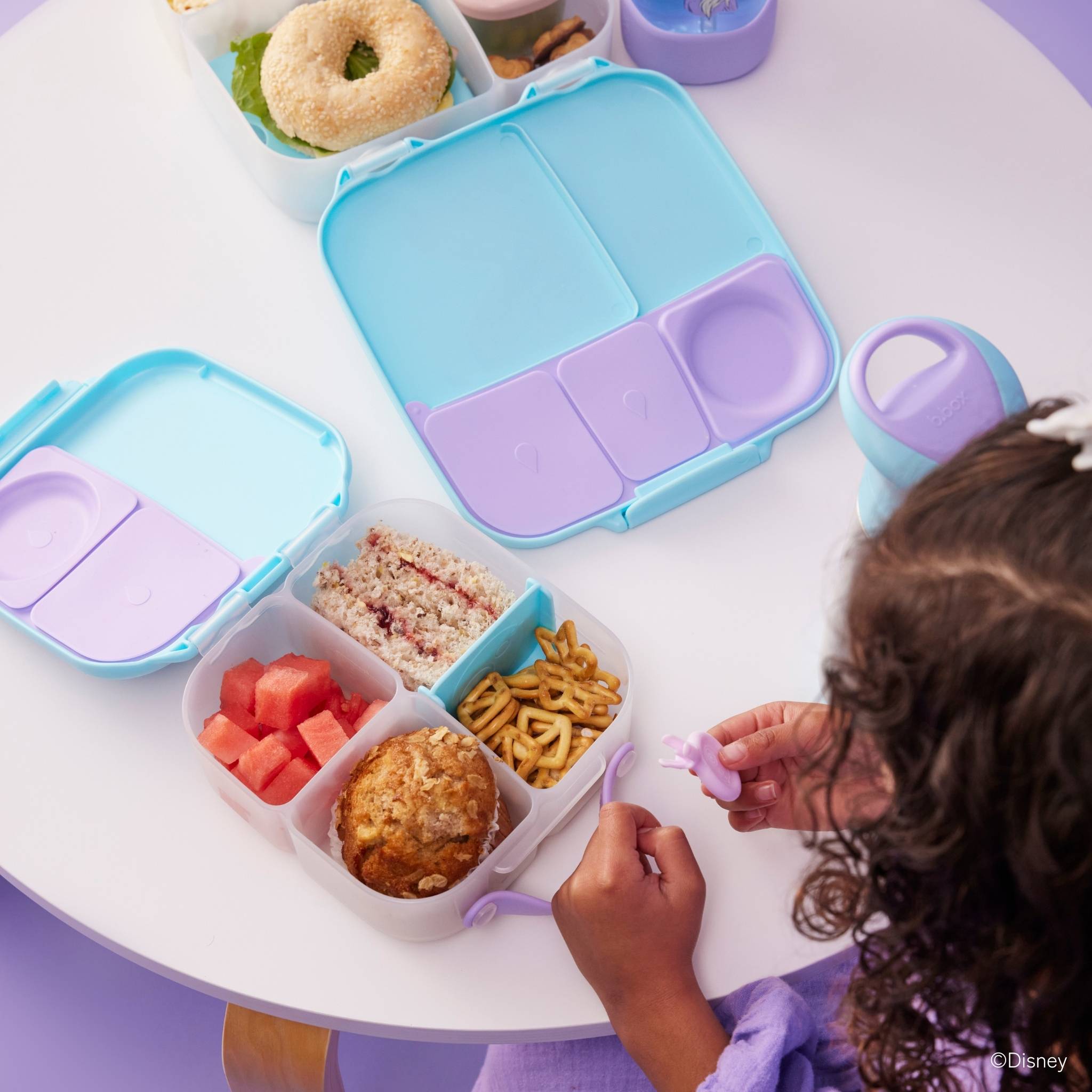 【New】ディズニーミニランチボックス(お弁当箱)/Disney Mini Lunchbox - Frozen