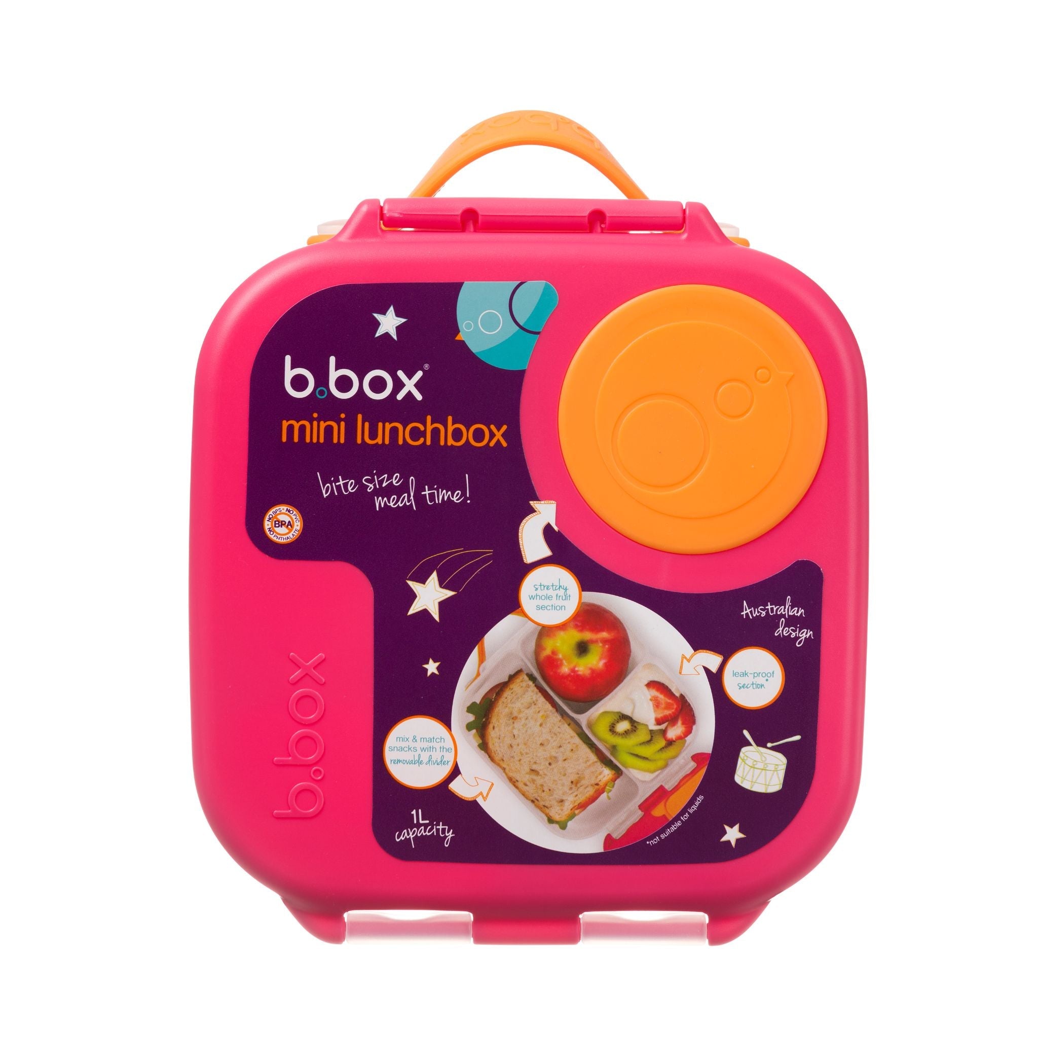 【New】ミニランチボックス(お弁当箱)/Mini Lunchbox - lilac pop
