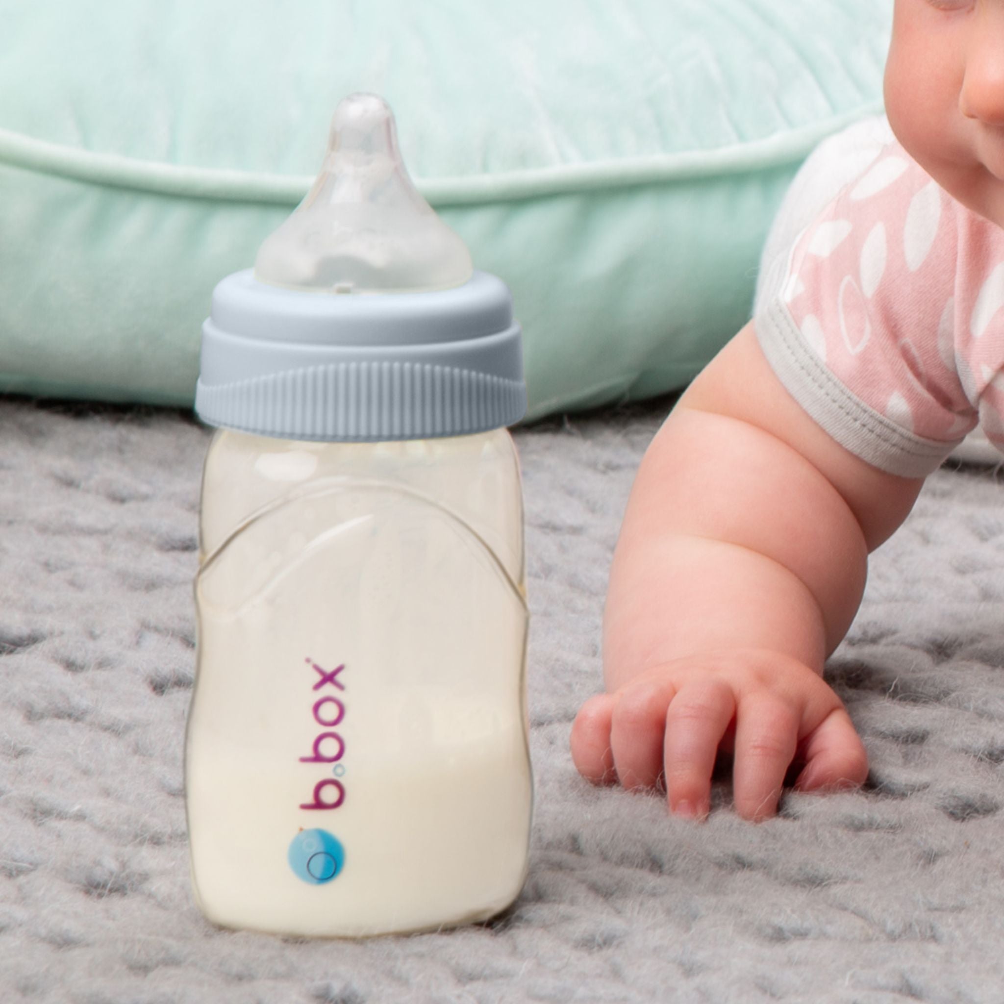 PPSU製哺乳瓶 出産準備におすすめ ブルー