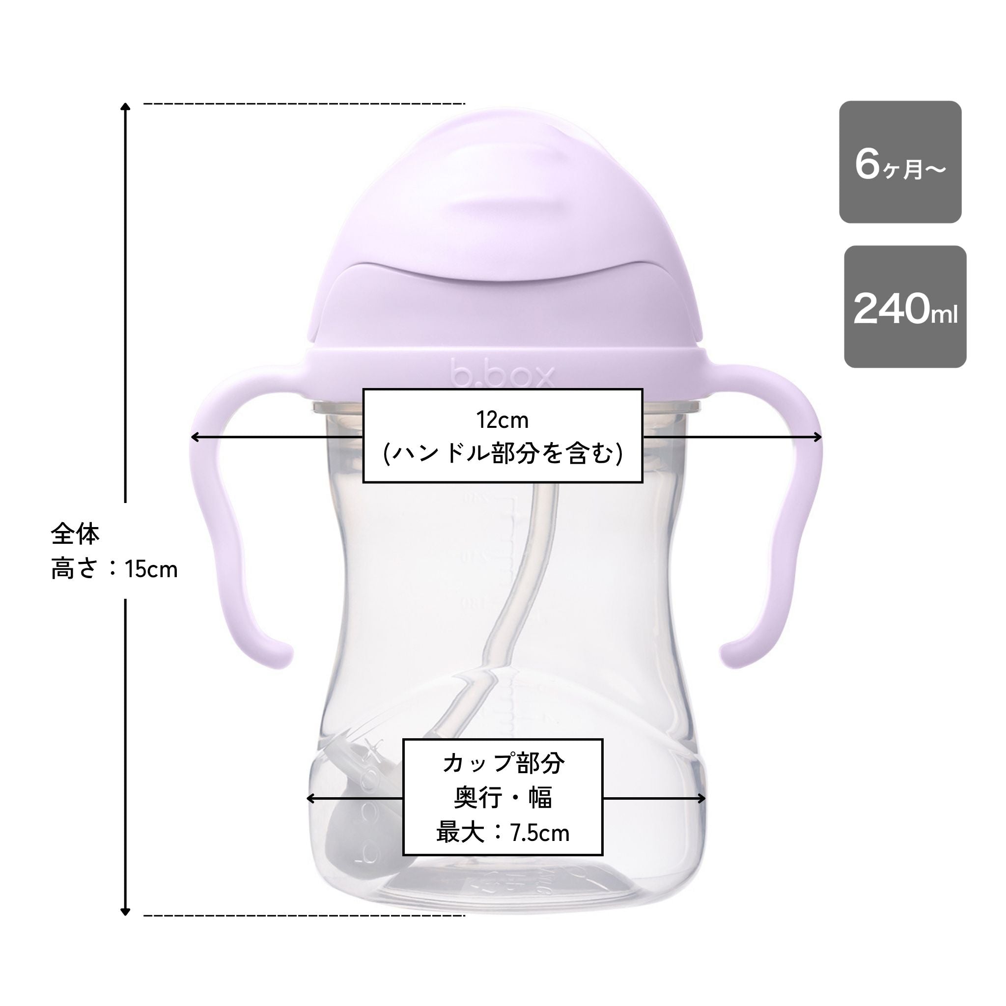 シッピーカップboysenberryのサイズ