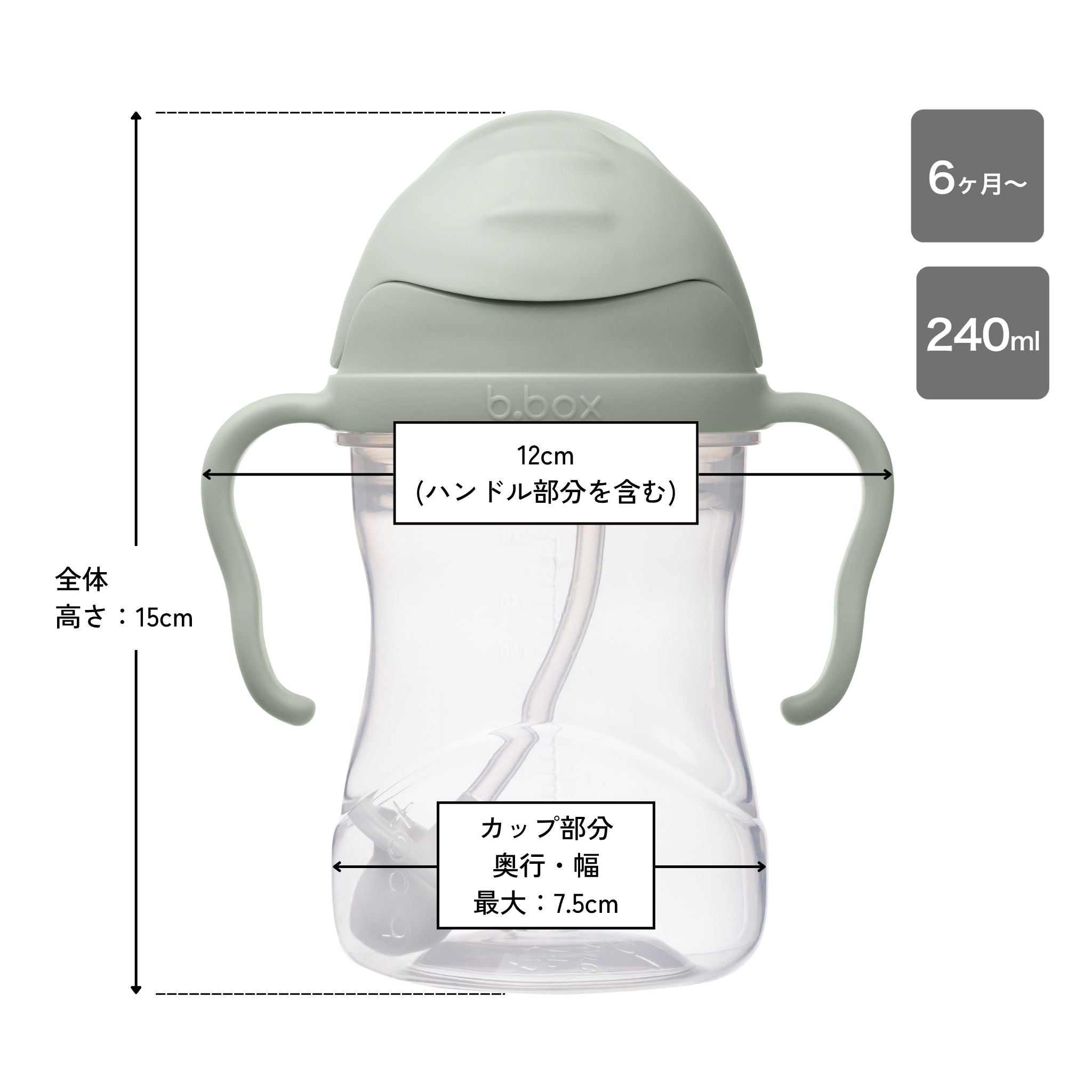 シッピーカップsageのサイズ