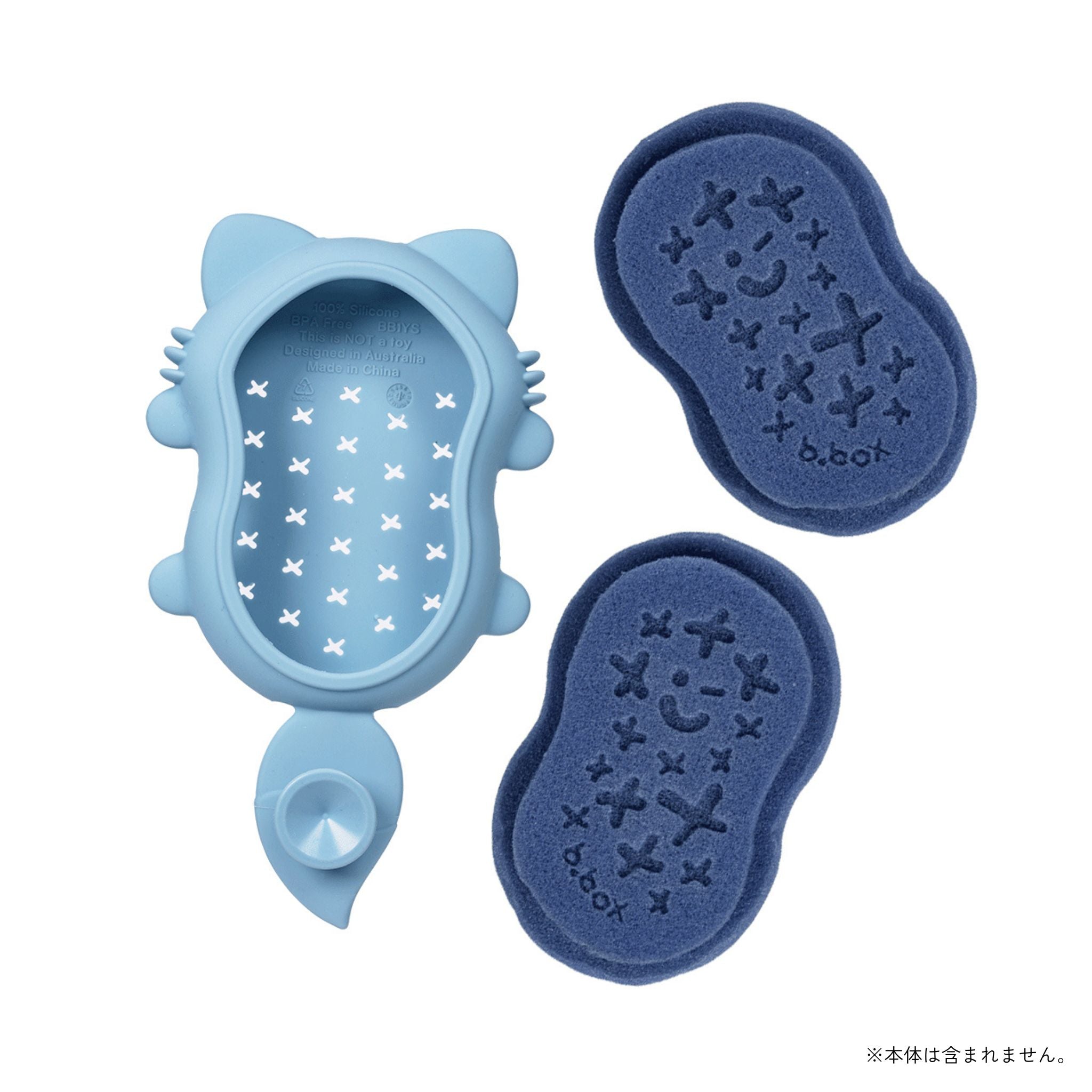 子供用 頭皮用 体用 バスブラシ交換用スポンジ