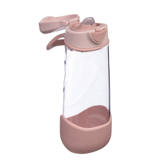 スポーツスパウトボトル 600ml(プラスチック製水筒)/Sports spout bottle 600ml - blush crush