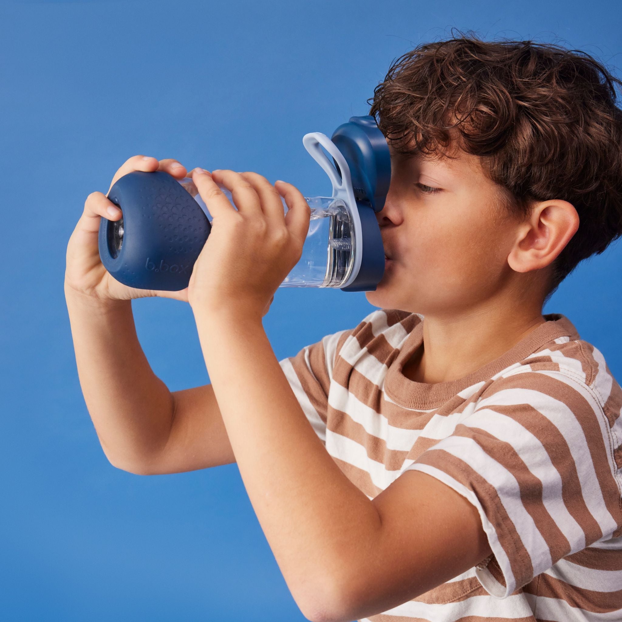 スポーツスパウトボトル 600ml(プラスチック製水筒)/Sports spout bottle 600ml - midnight