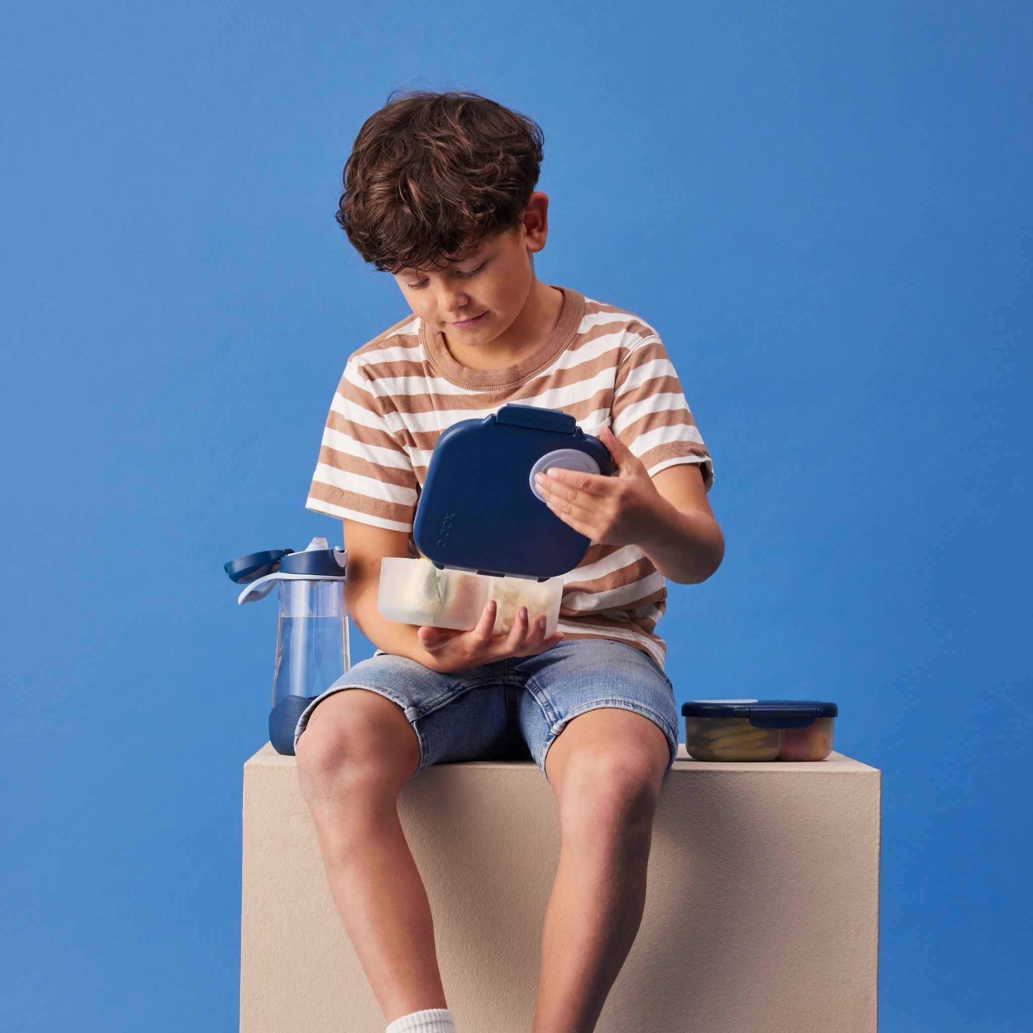 スポーツスパウトボトル 600ml(プラスチック製水筒)/Sports spout bottle 600ml - midnight