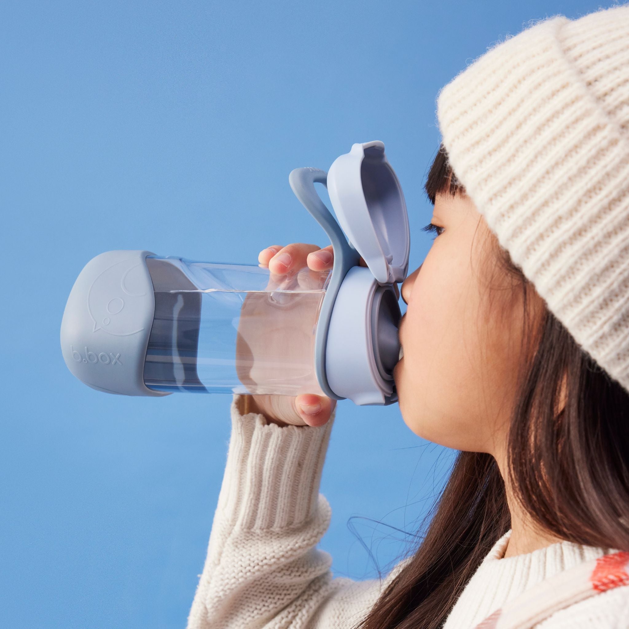 スポーツスパウトボトル 450ml(プラスチック製水筒)/Sports spout bottle 450ml - blush crush