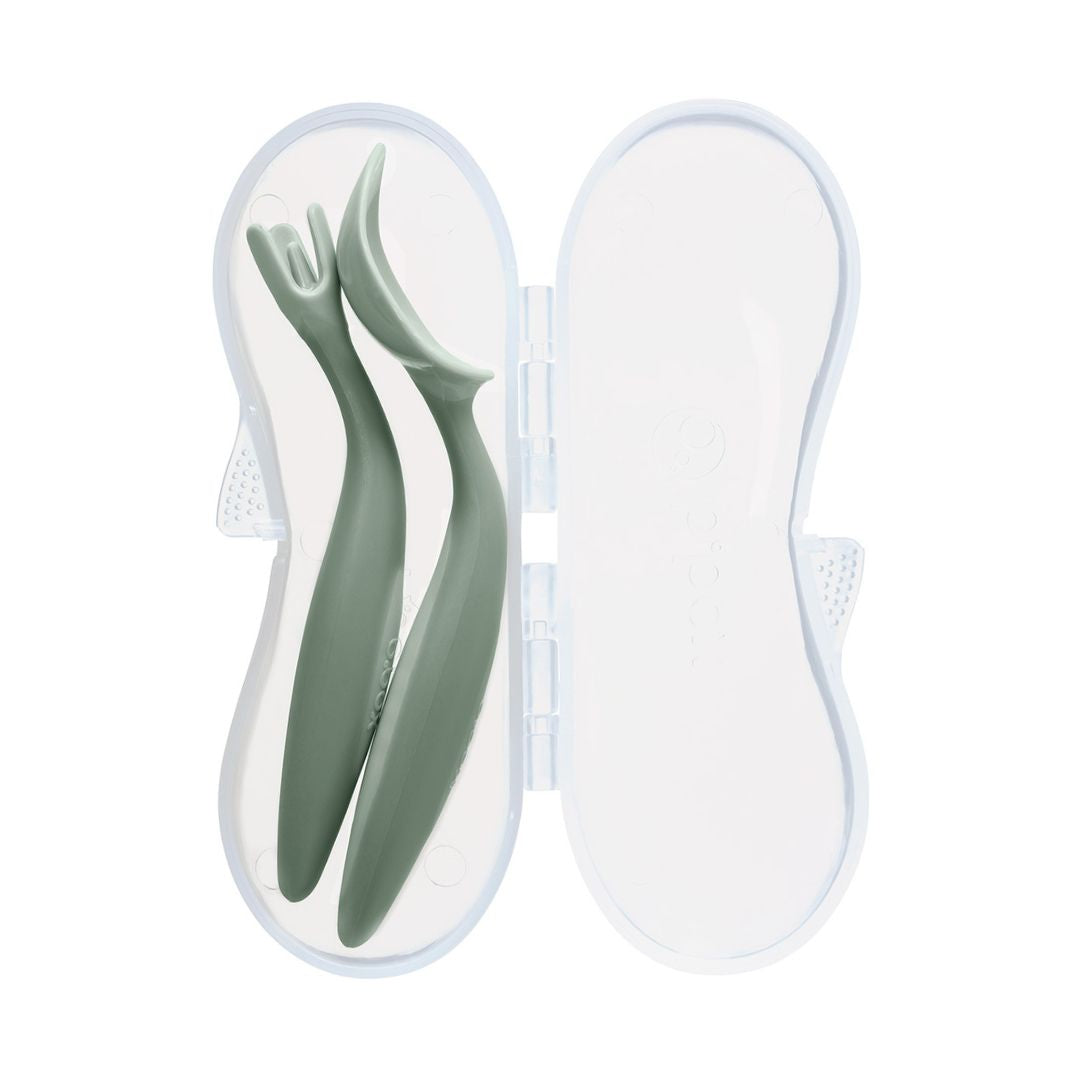 ビーボックス カトラリーセット 新色 sage ケース付き