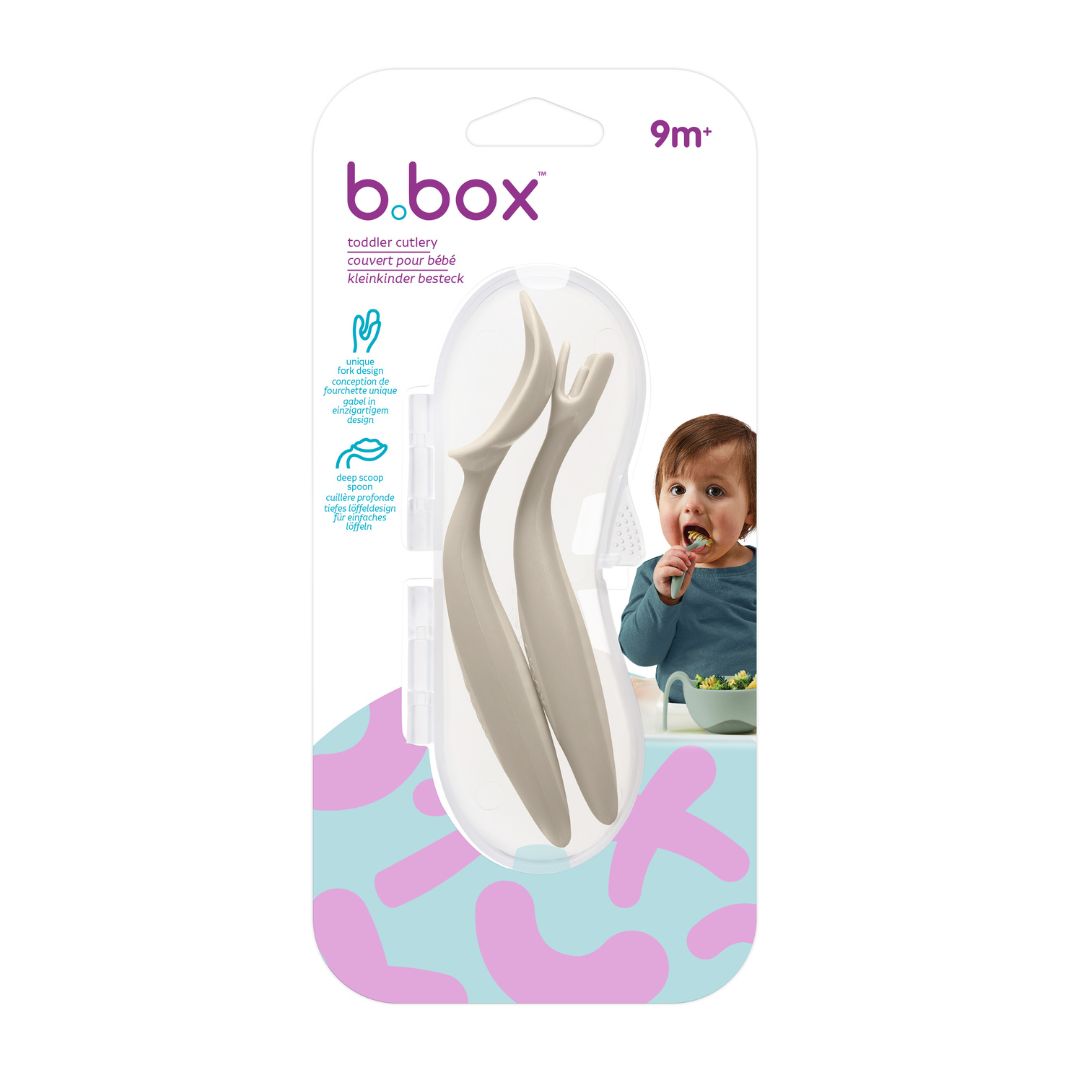 ビーボックス カトラリーセット 新色 latte パッケージ