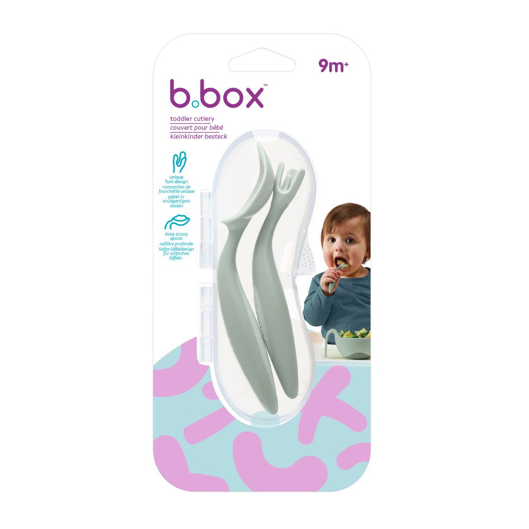 ビーボックス カトラリーセット 新色 sage パッケージ