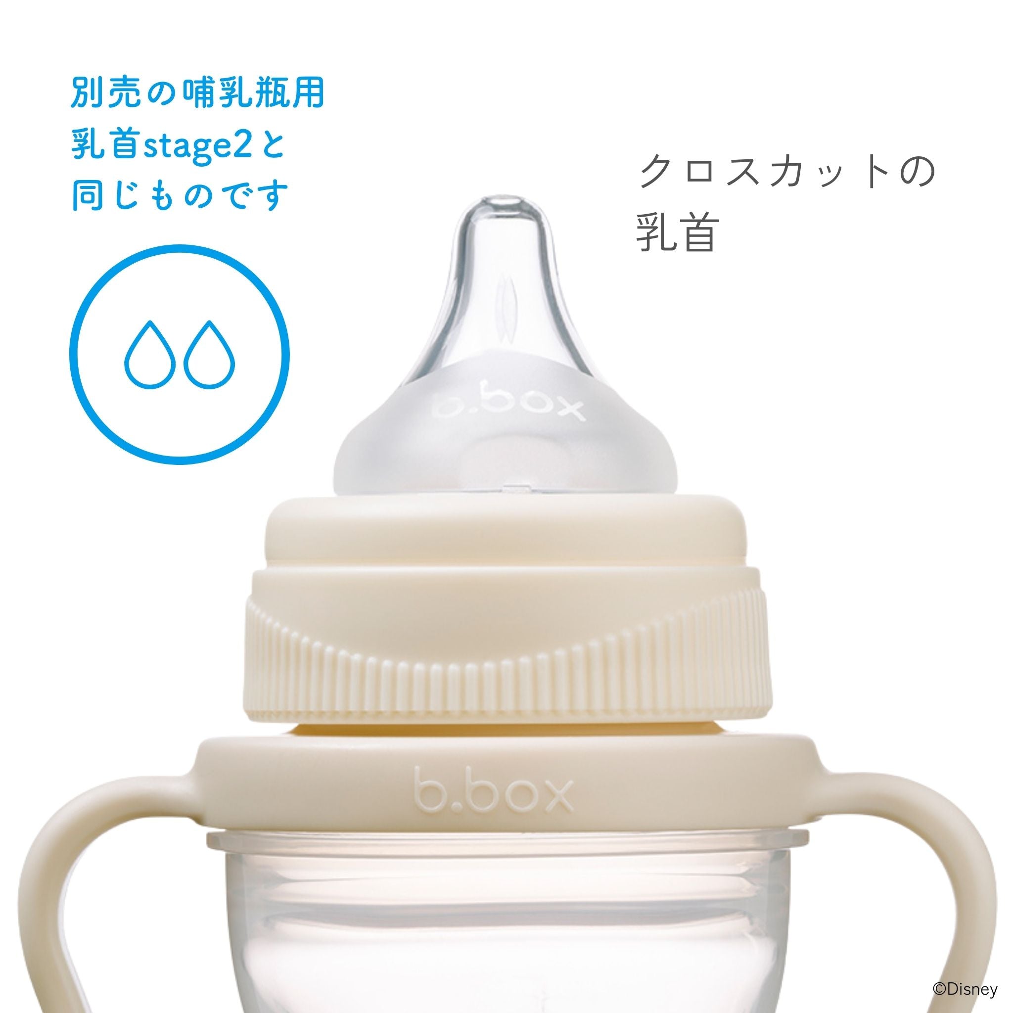 ミッキーデザインのティートの説明 クロスカットの乳首