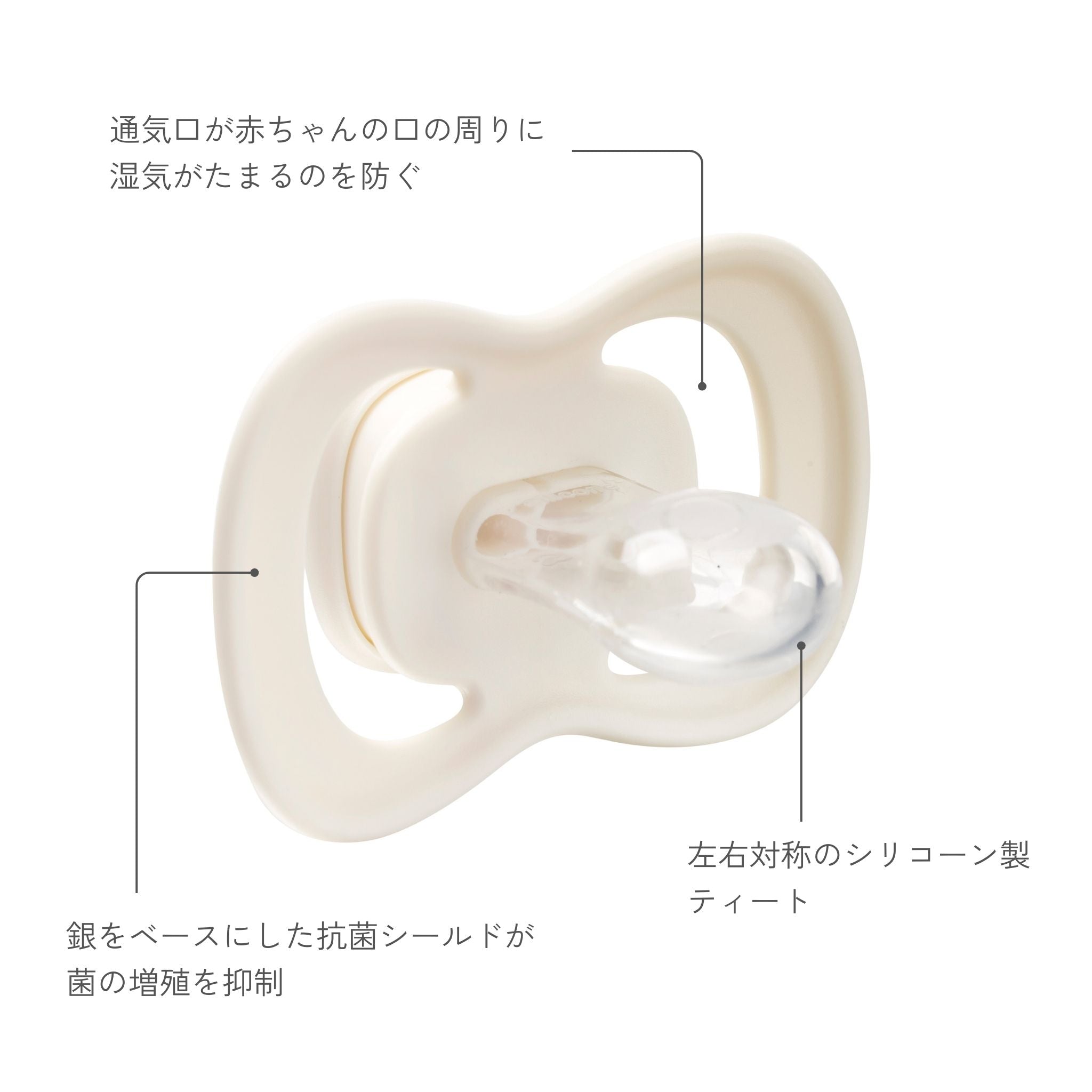 子供の口に入れるおしゃぶり デザイン製の高い シリコーン製ティート使用
