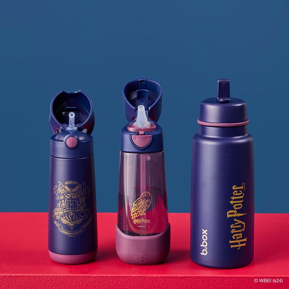 【3月下旬発売予定】フリップトップボトル 1L（ステンレス製水筒）/Warner Bros. Insulated Flip Top Bottle 1L - Harry Potter by b.box