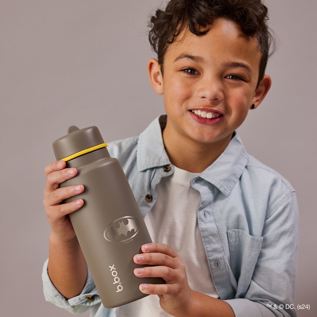 【New】フリップトップボトル 1L（ステンレス製水筒）/Warner Bros. Insulated Flip Top Bottle 1L - Batman by b.box