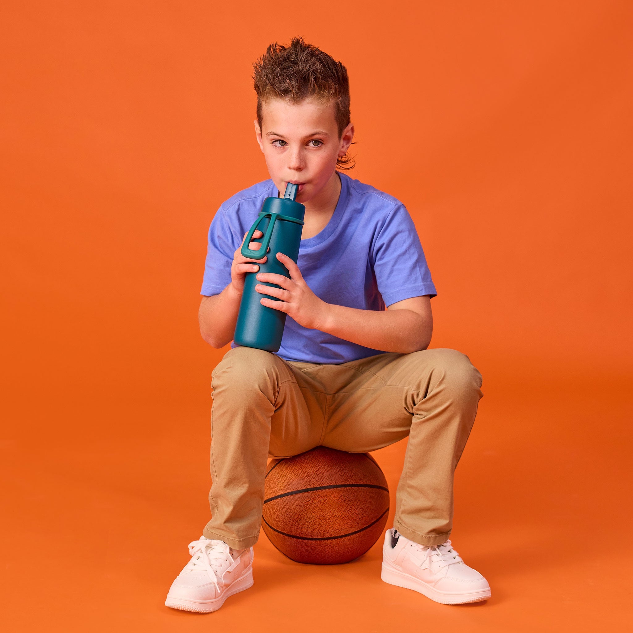 【New】フリップトップボトル 690ml（ステンレス製水筒）/Insulated Flip Top Bottle 690ml - sea glass