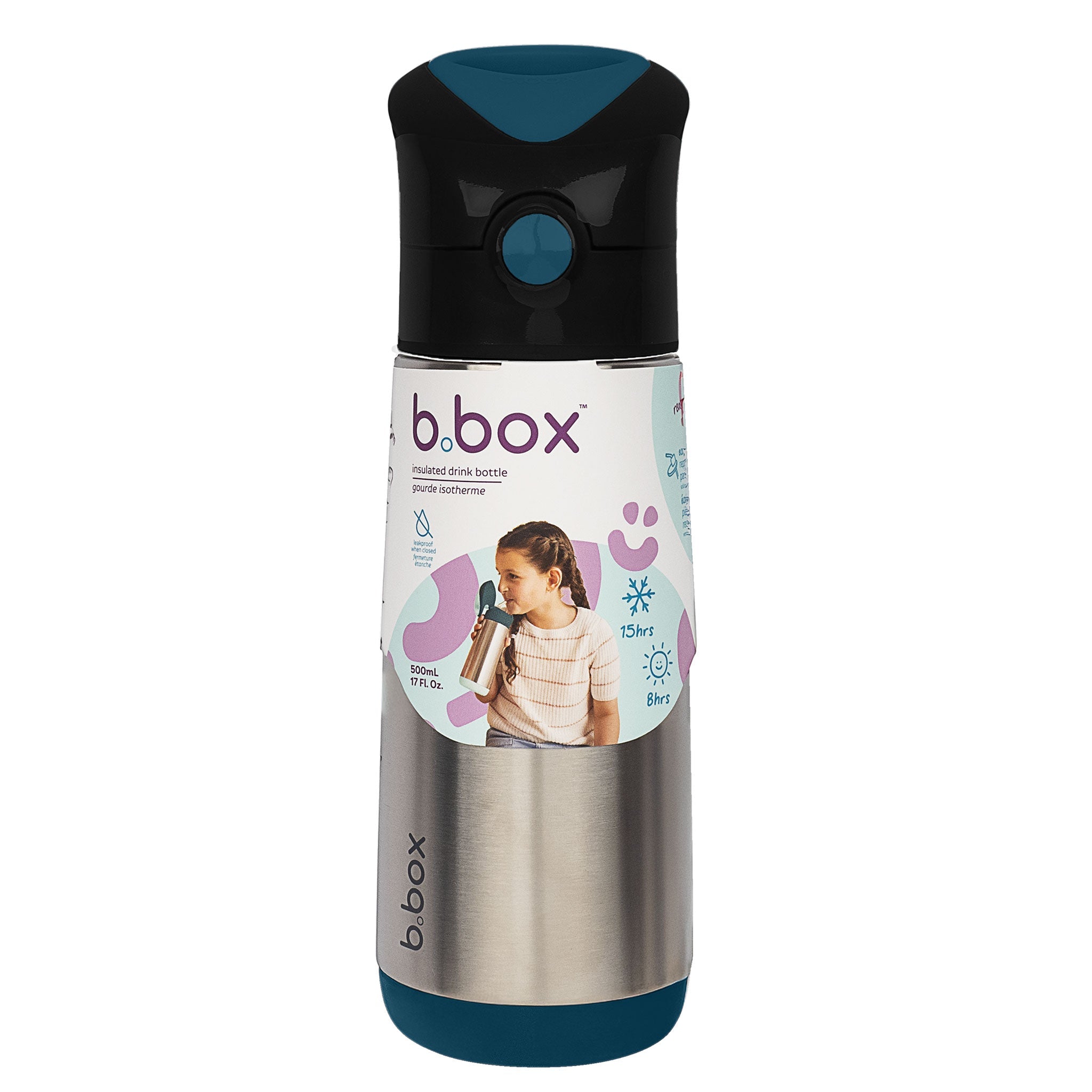 【New】ステンレスドリンクボトル 500ml（ステンレス製水筒）/Insulated drink bottle 500ml  - night vision