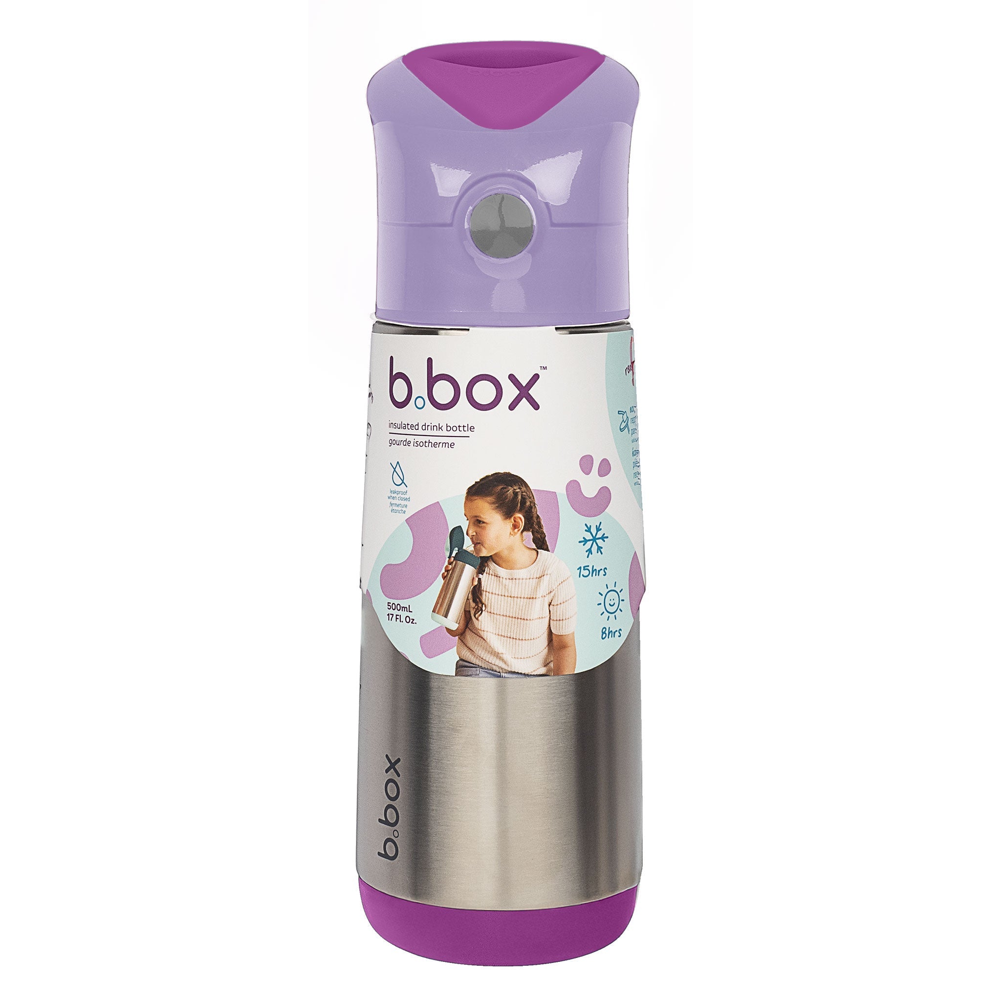 【New】ステンレスドリンクボトル 500ml（ステンレス製水筒）/Insulated drink bottle 500ml  - sugar plum