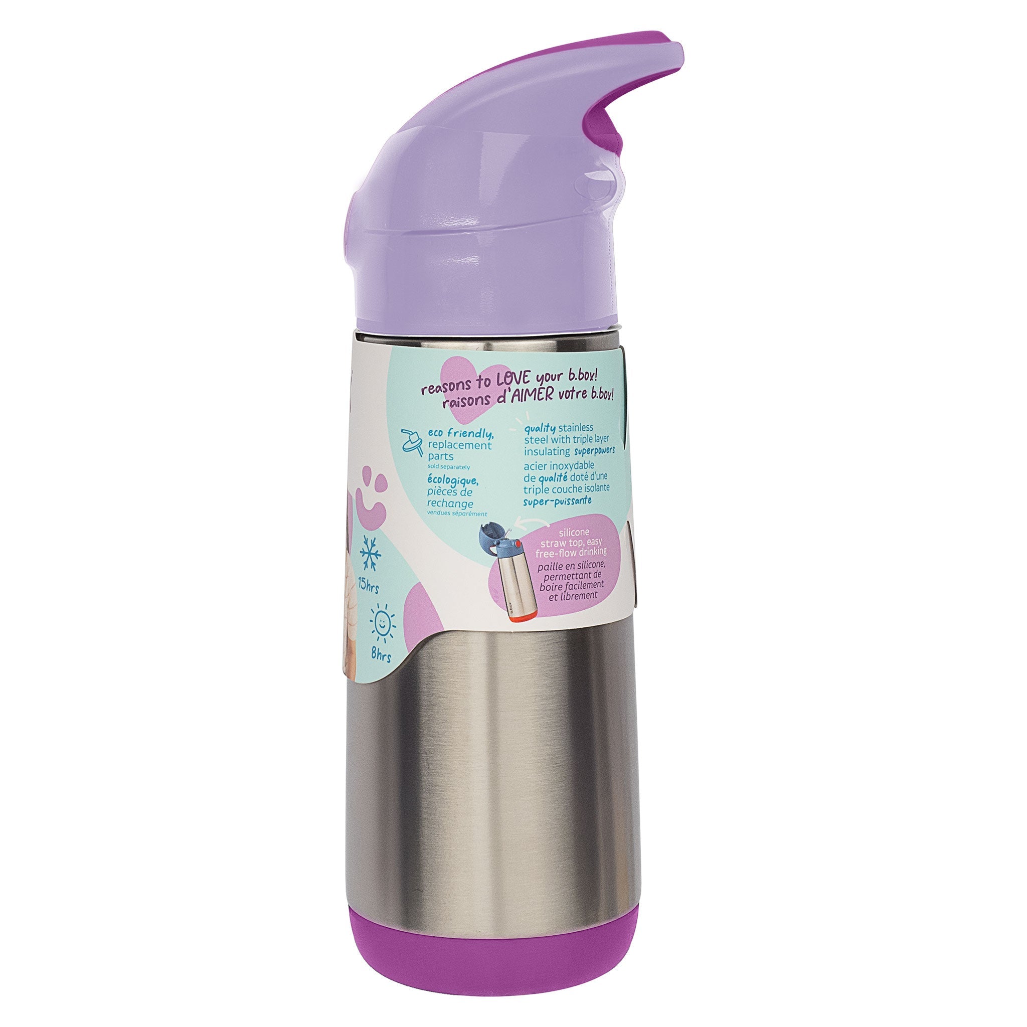 【New】ステンレスドリンクボトル 500ml（ステンレス製水筒）/Insulated drink bottle 500ml  - sugar plum