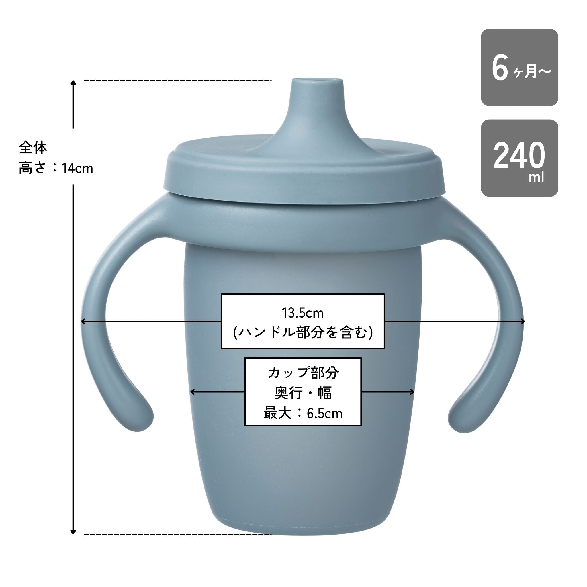 ビーボックスシリコンスパウトカップサイズ