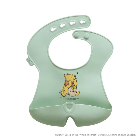 【New】ディズニーシリコンビブ/Disney Silicone Bib - Winnie the Pooh
